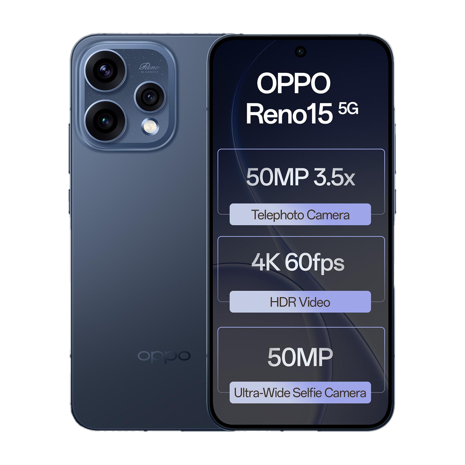 OPPO Reno15 5G 256GB Twilight Blue - Image 1