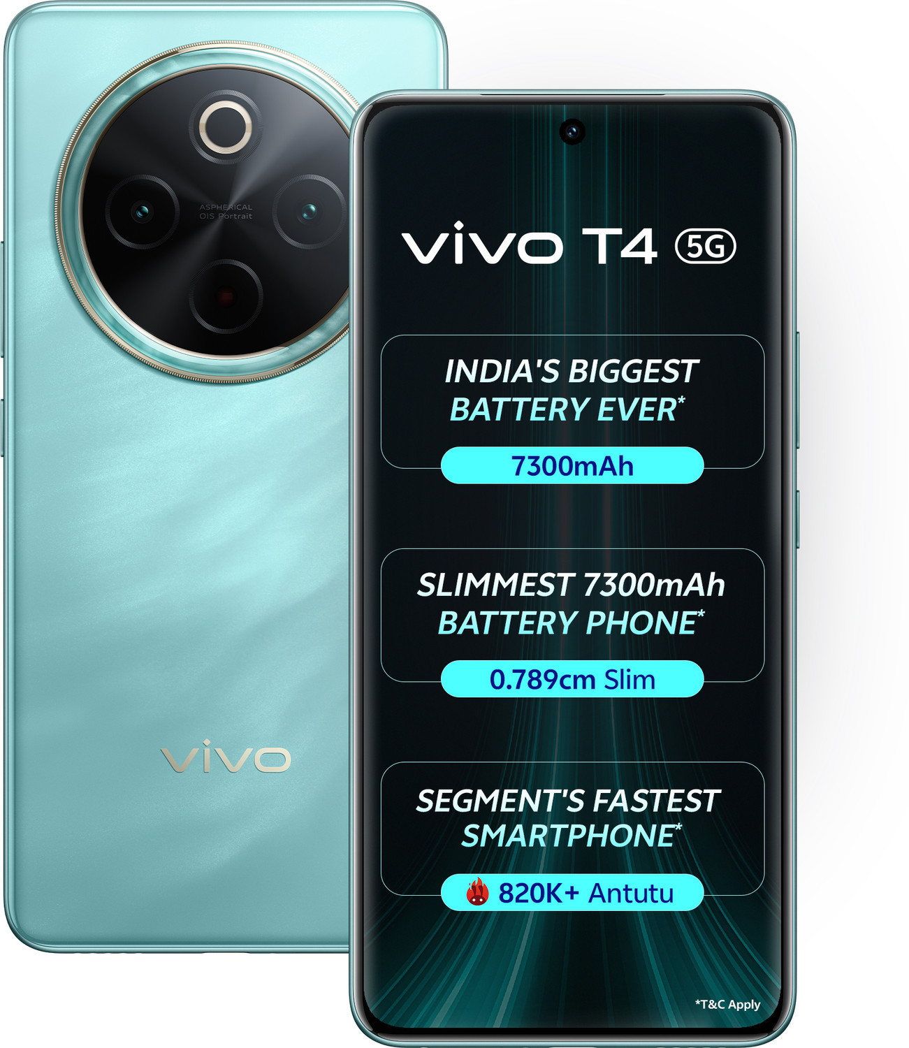 Image of vivo T4 5G (Emerald Blaze, 128 GB)