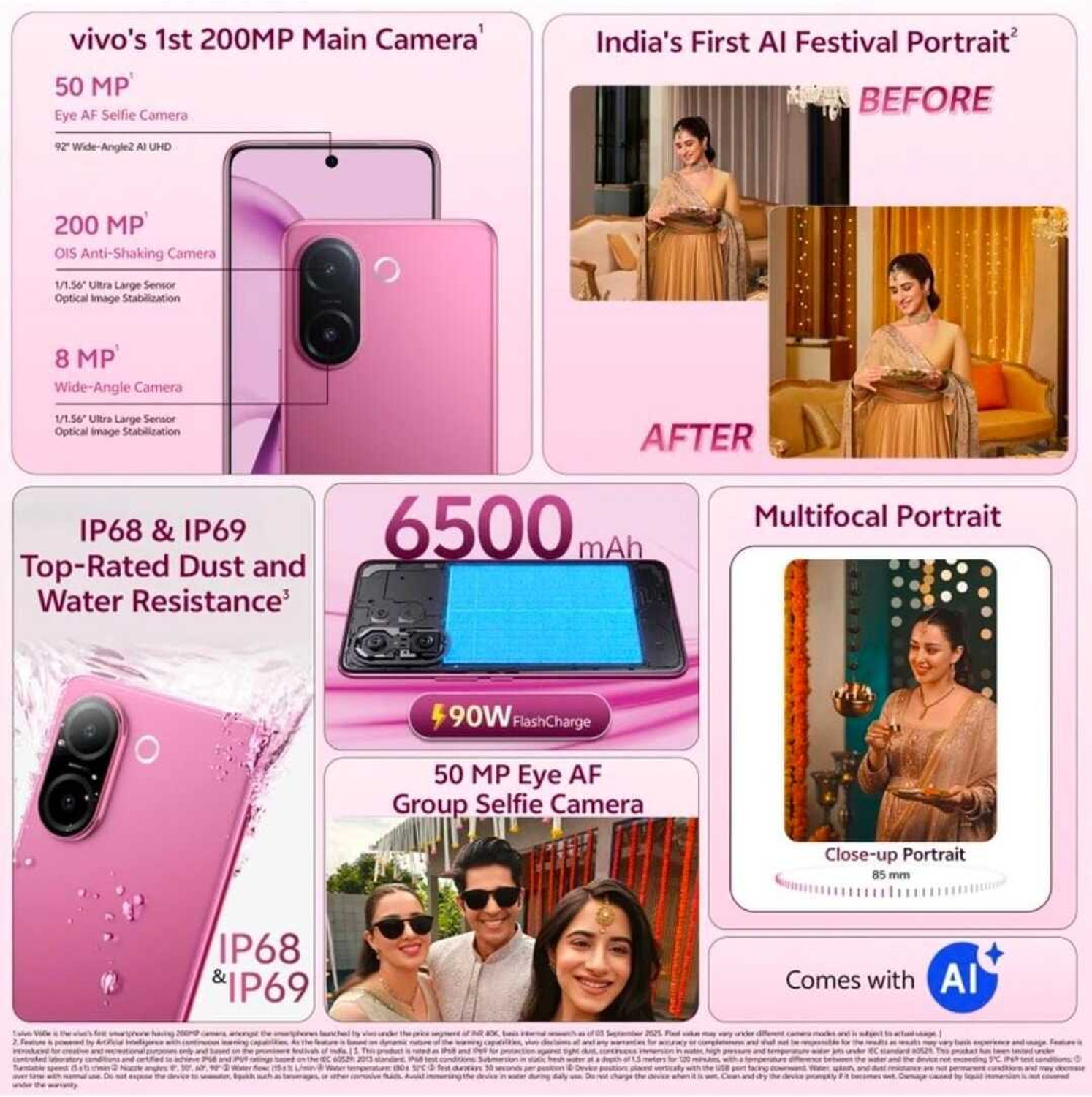 Image of vivo V60 e (Elite Purple, 256 GB)