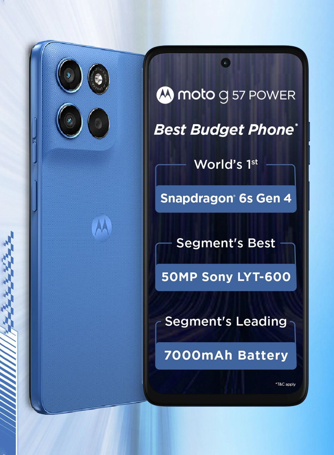 Image of MOTOROLA g57 power 5G Snapdragon (Pantone Regatta, 128 GB)