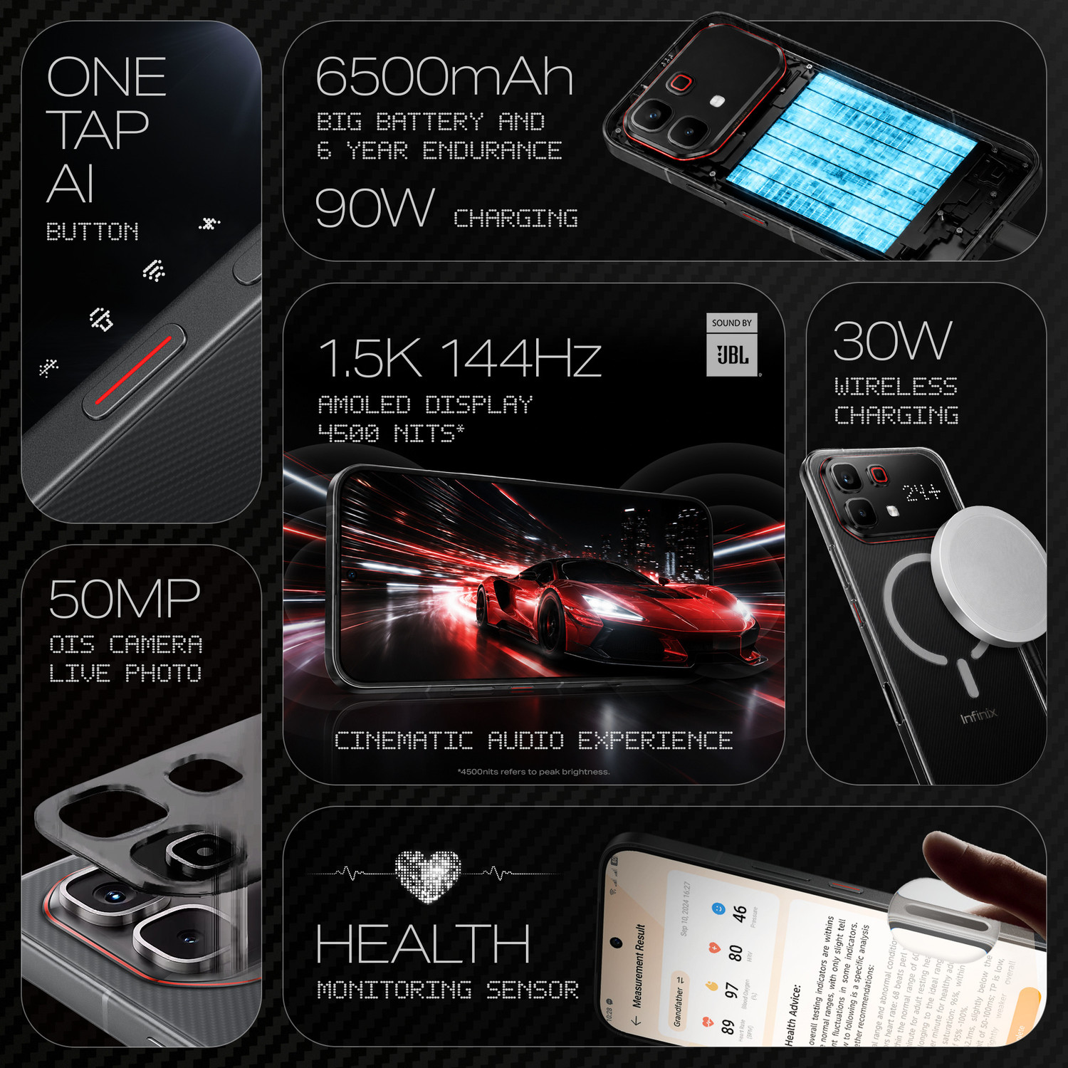 Image of Infinix NOTE 60 Pro (Torino Black, 256 GB)
