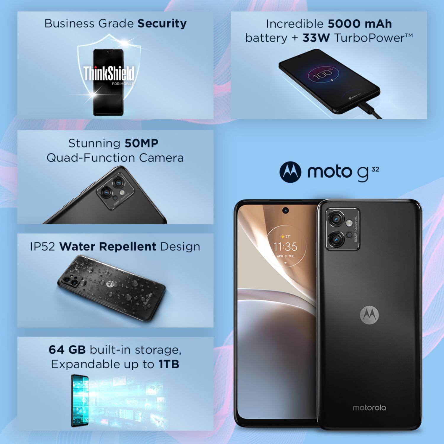Moto G32 with Snapdroagon 680 Processor & 6.5
