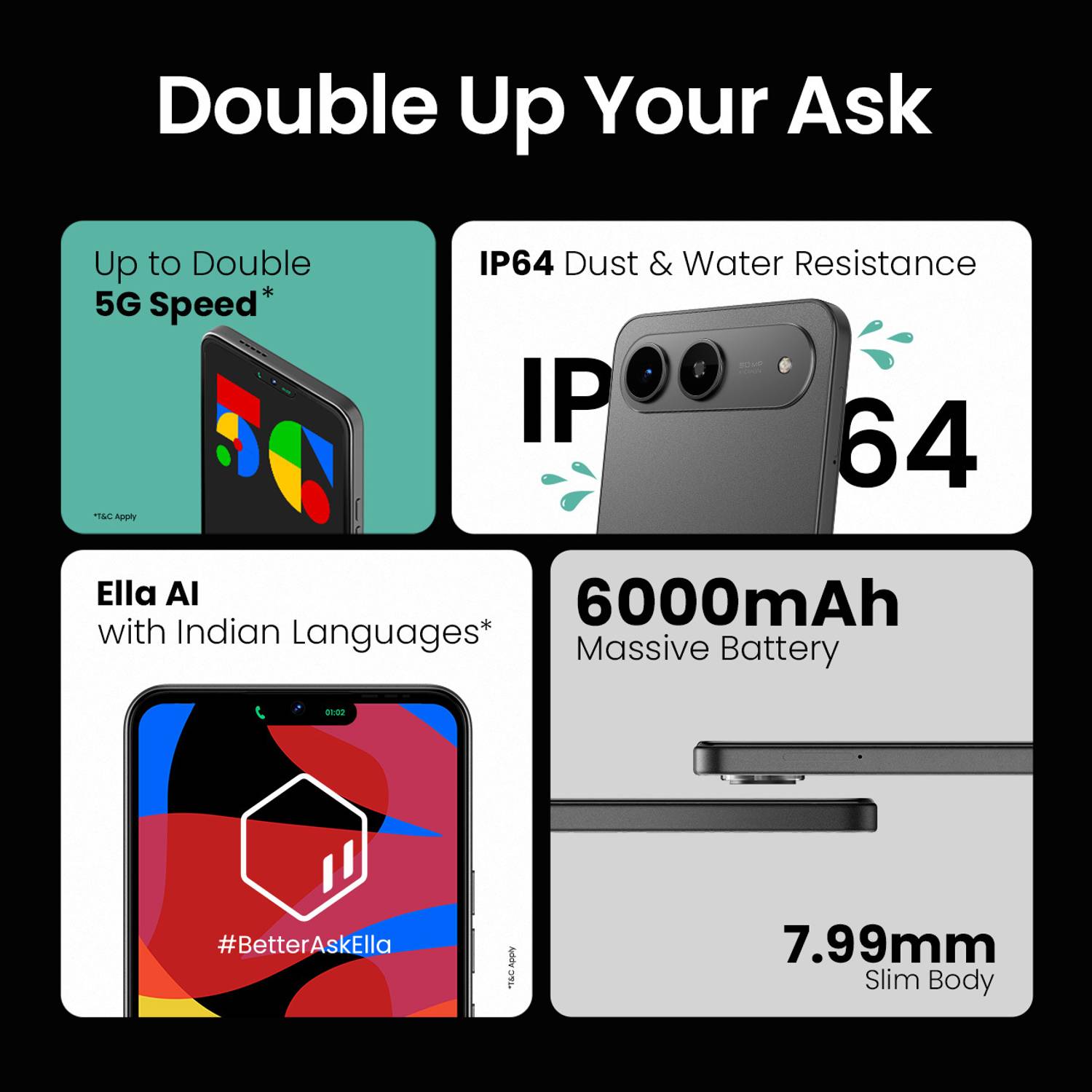 Tecno Spark Go 5G 128GB Ink Black - Image 2