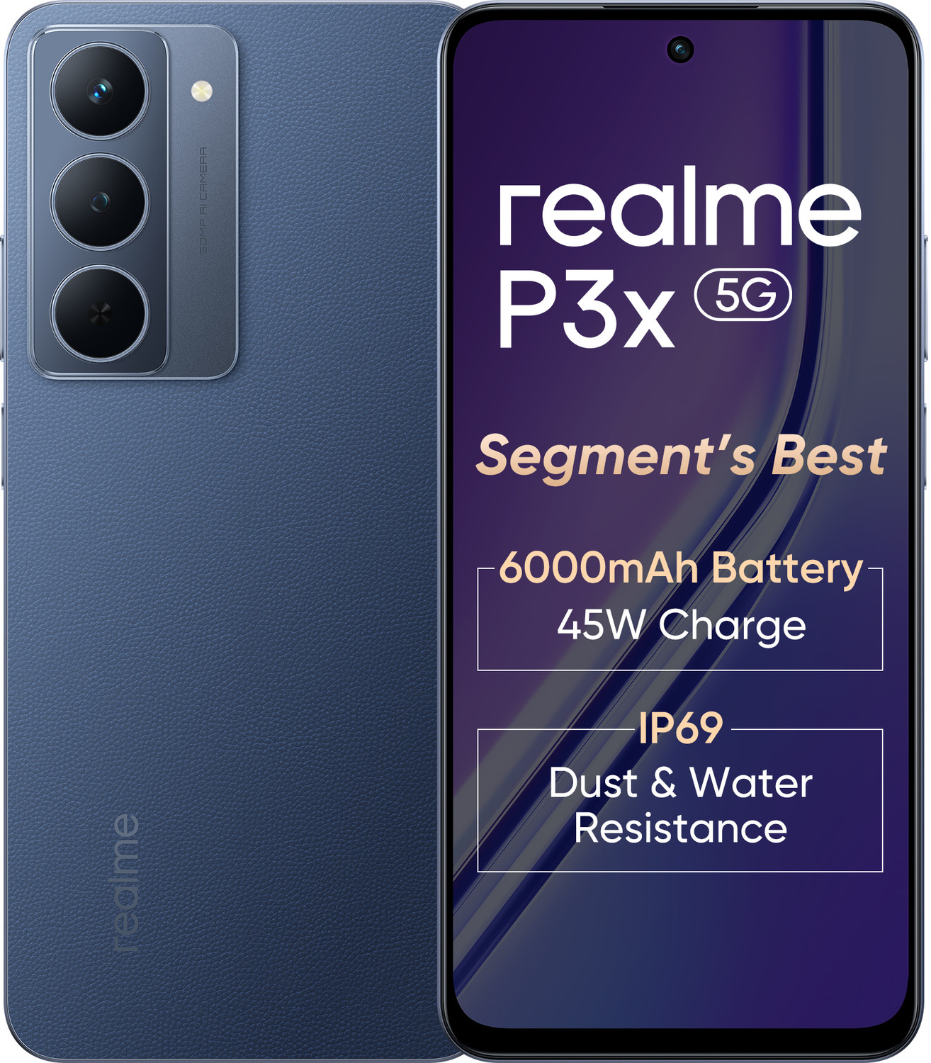 Image of realme P3x 5G (Midnight Blue, 128 GB)