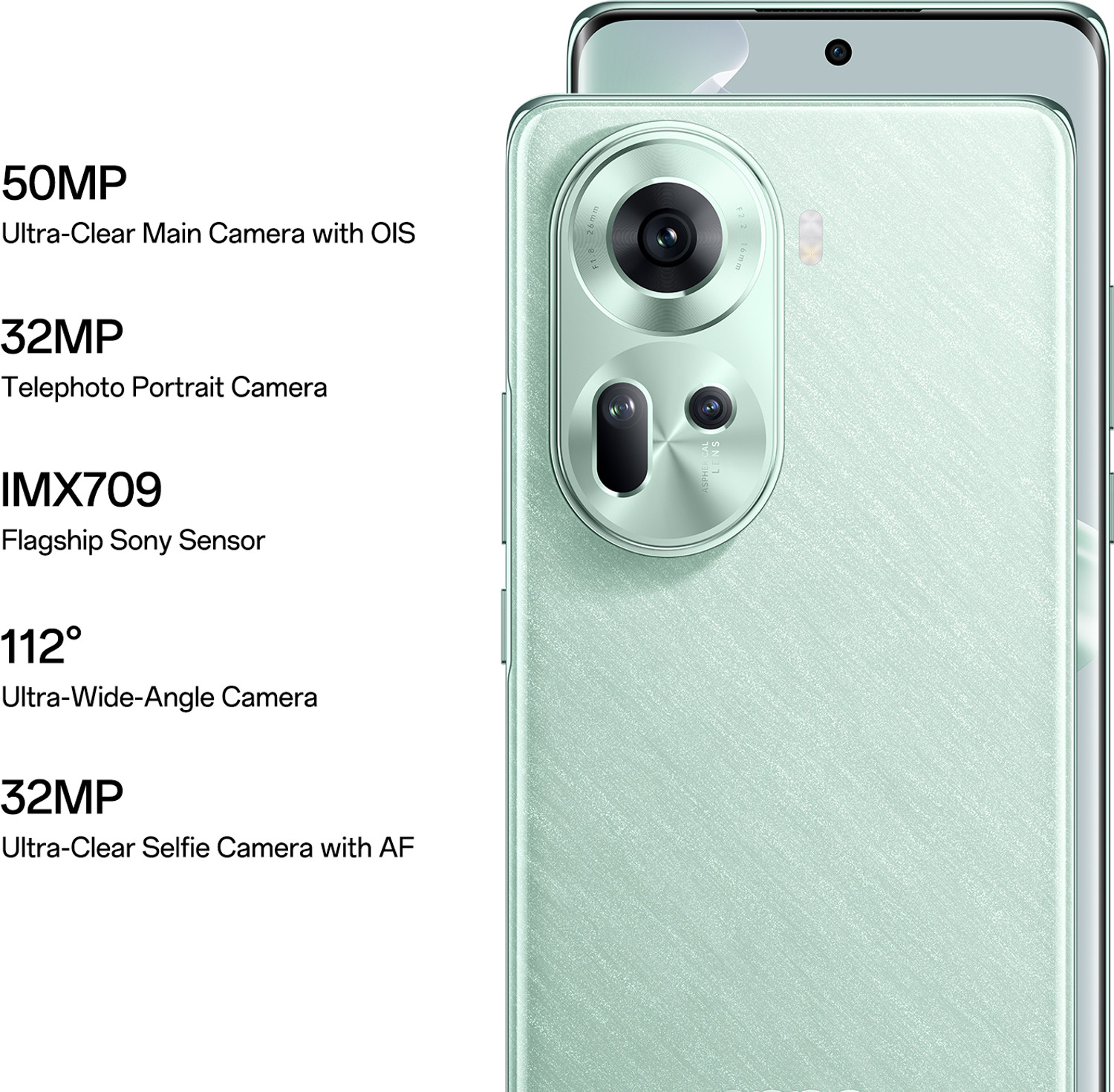 Image of OPPO Reno11 5G (Wave Green, 128 GB)