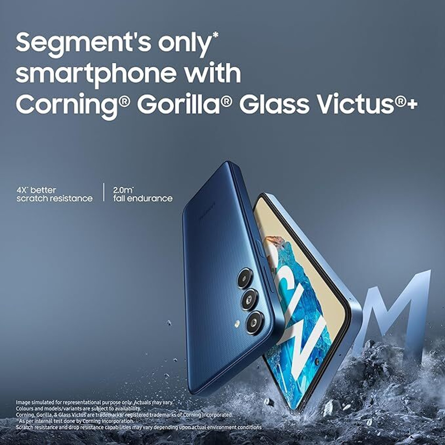 Image of Samsung Galaxy M35 5G (Moonlight Blue, 128 GB)