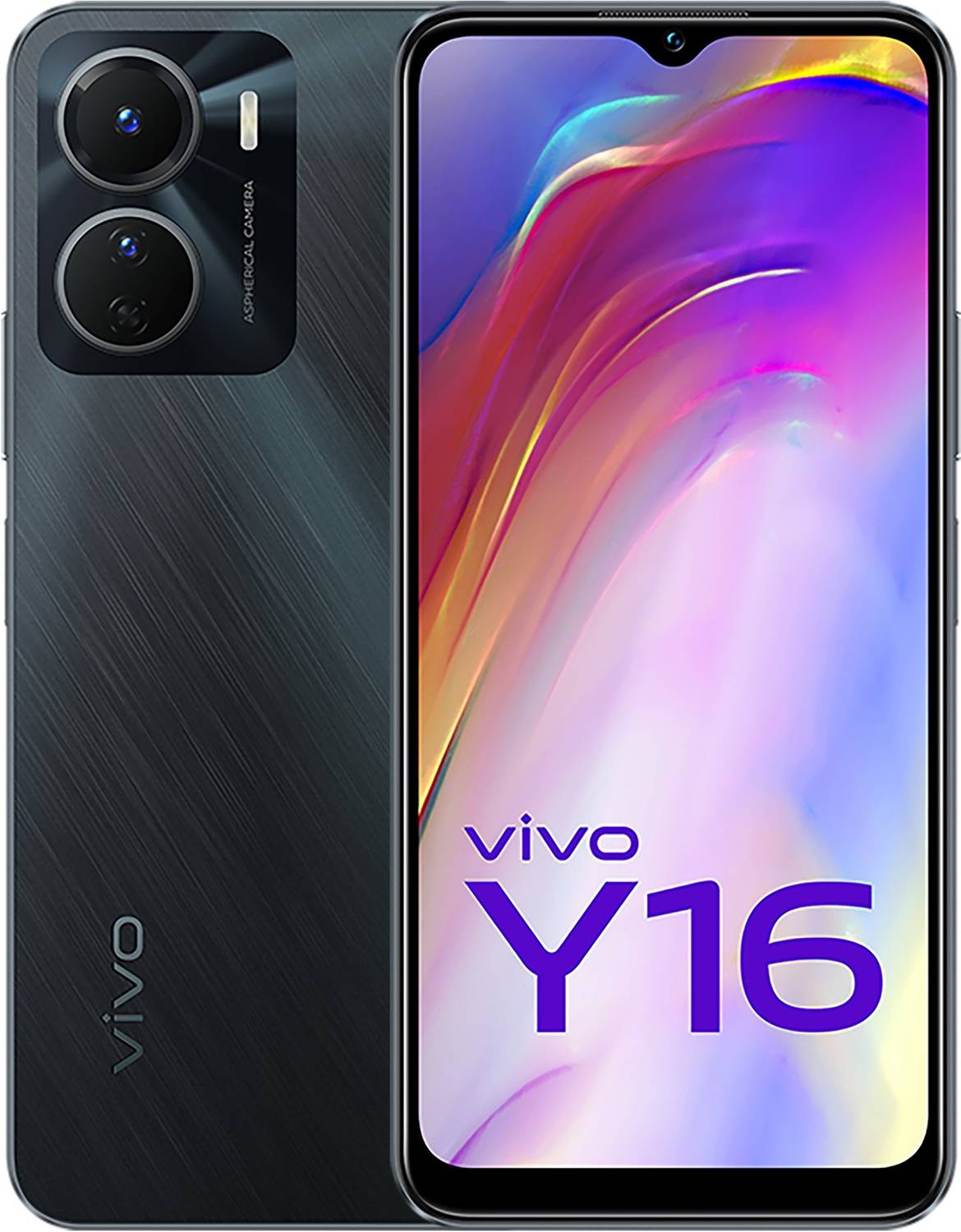 vivo Y16 (Steller Black, 64 GB) (3 GB RAM)