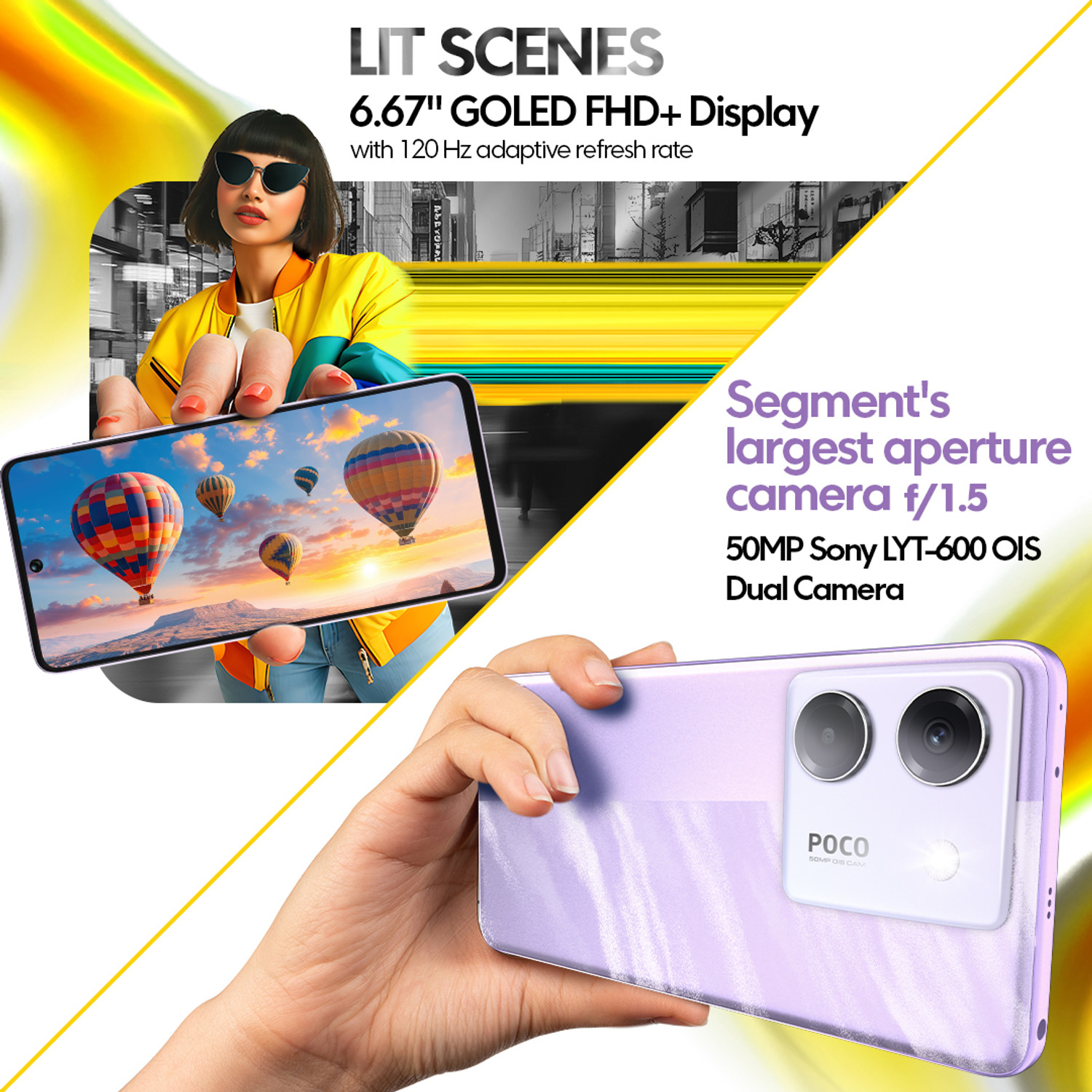 Image of POCO M7 Pro 5G (Lavender Frost, 256 GB)