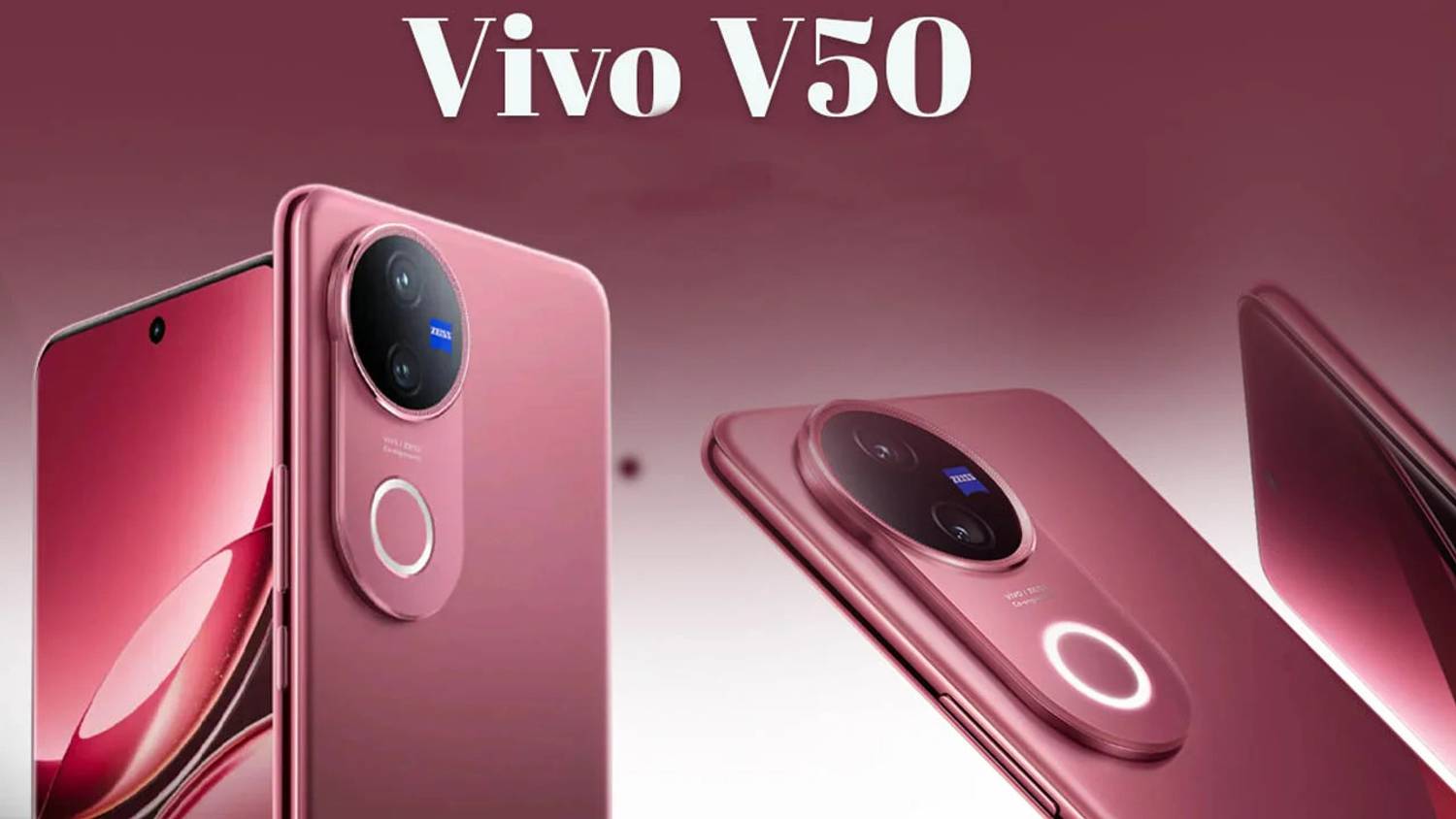 vivo V50 5G 128GB Rose Red - Image 3