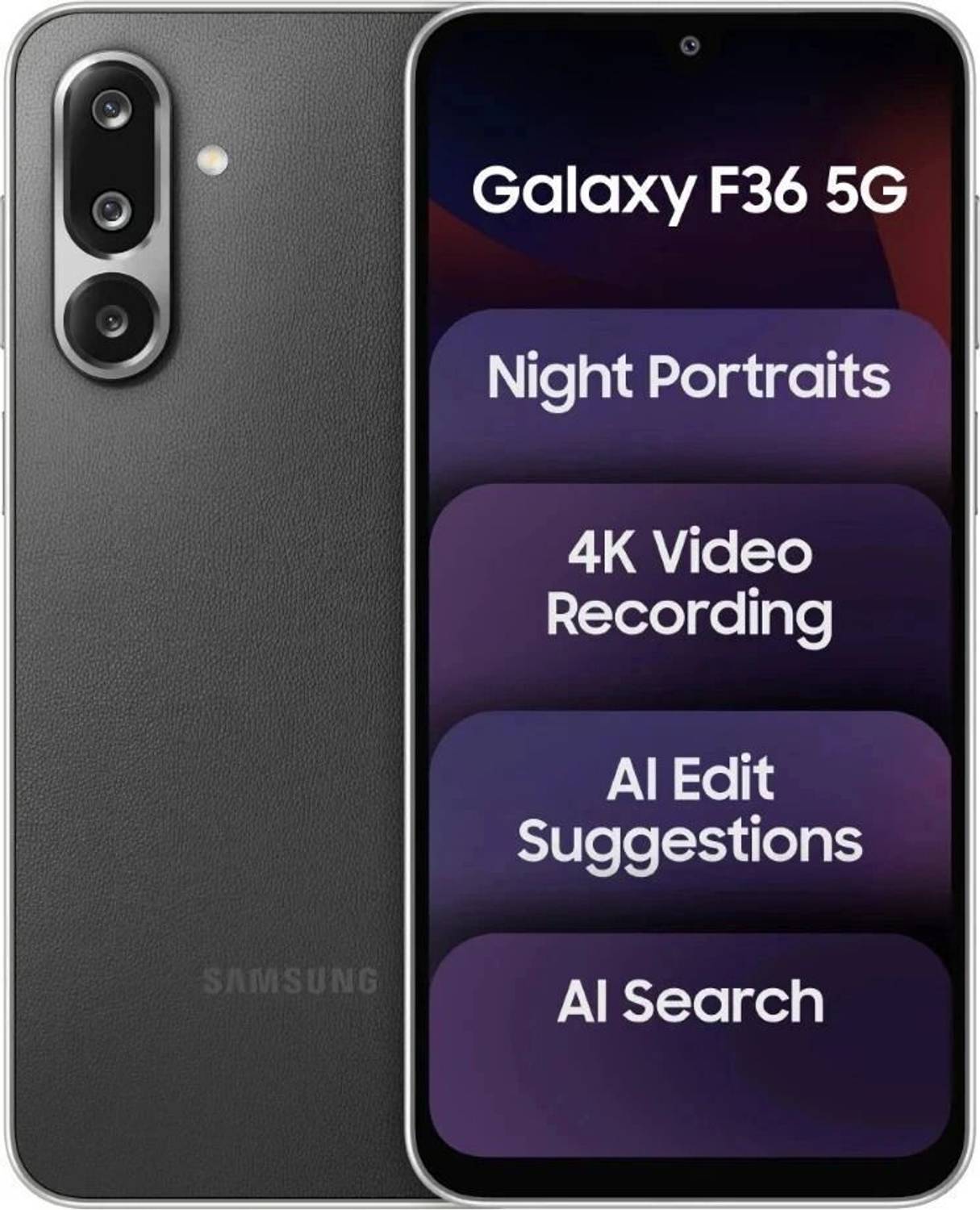 Samsung Galaxy F36 5G 128GB Black - Image 1