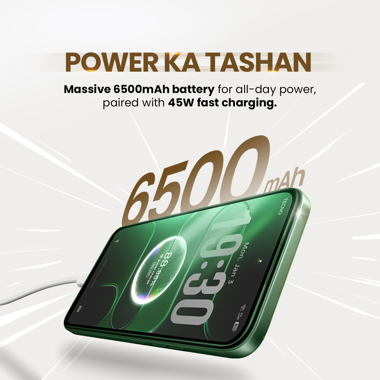 Image of Tecno Spark 50 5G (Mint Green, 128 GB)