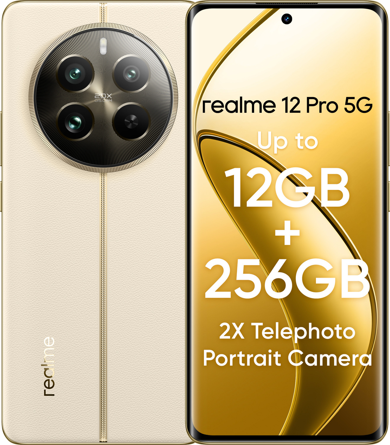 Image of realme 12 Pro 5G (Navigator Beige, 256 GB)