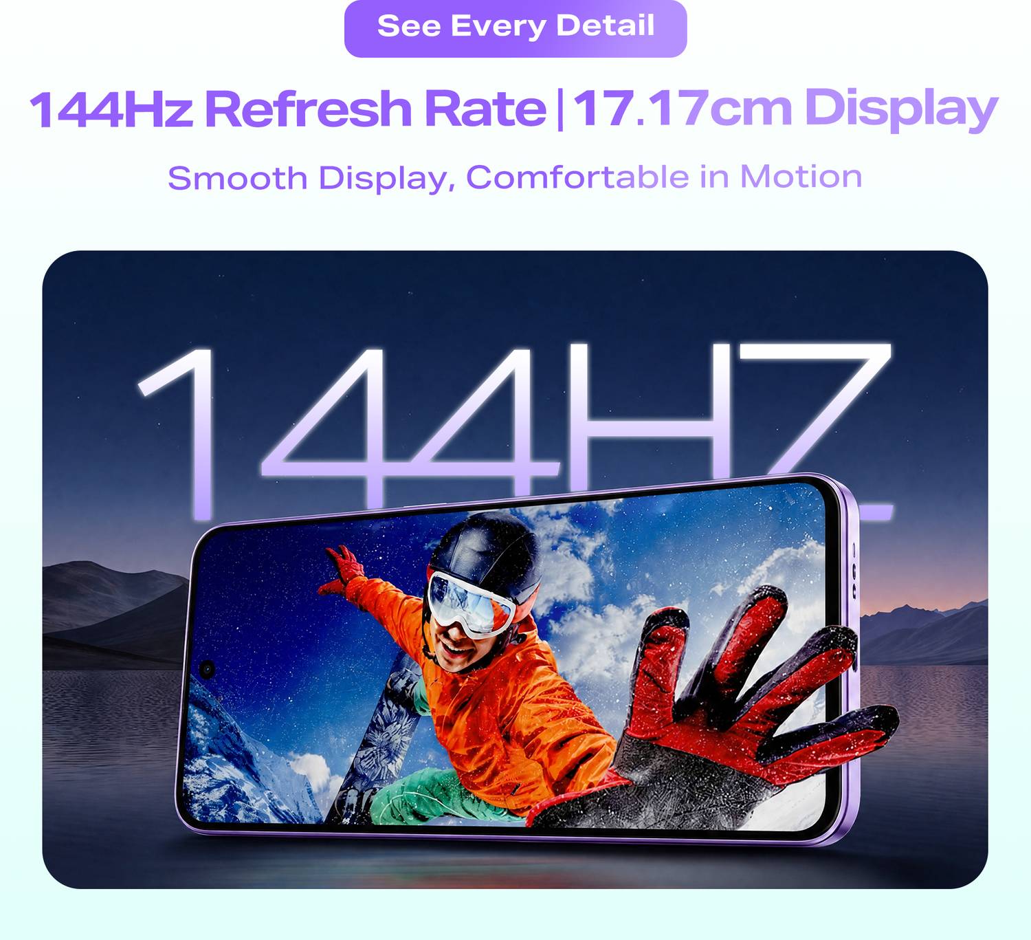 Infinix HOT 70 Pro 5G 128GB Silk Glow Purple - Image 5