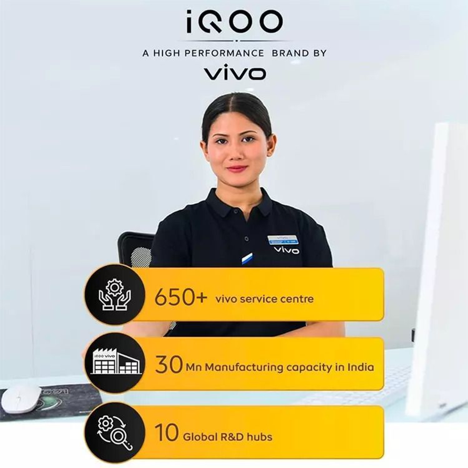 Image of IQOO Z10 5G (Stellar Black / Black, 256 GB)