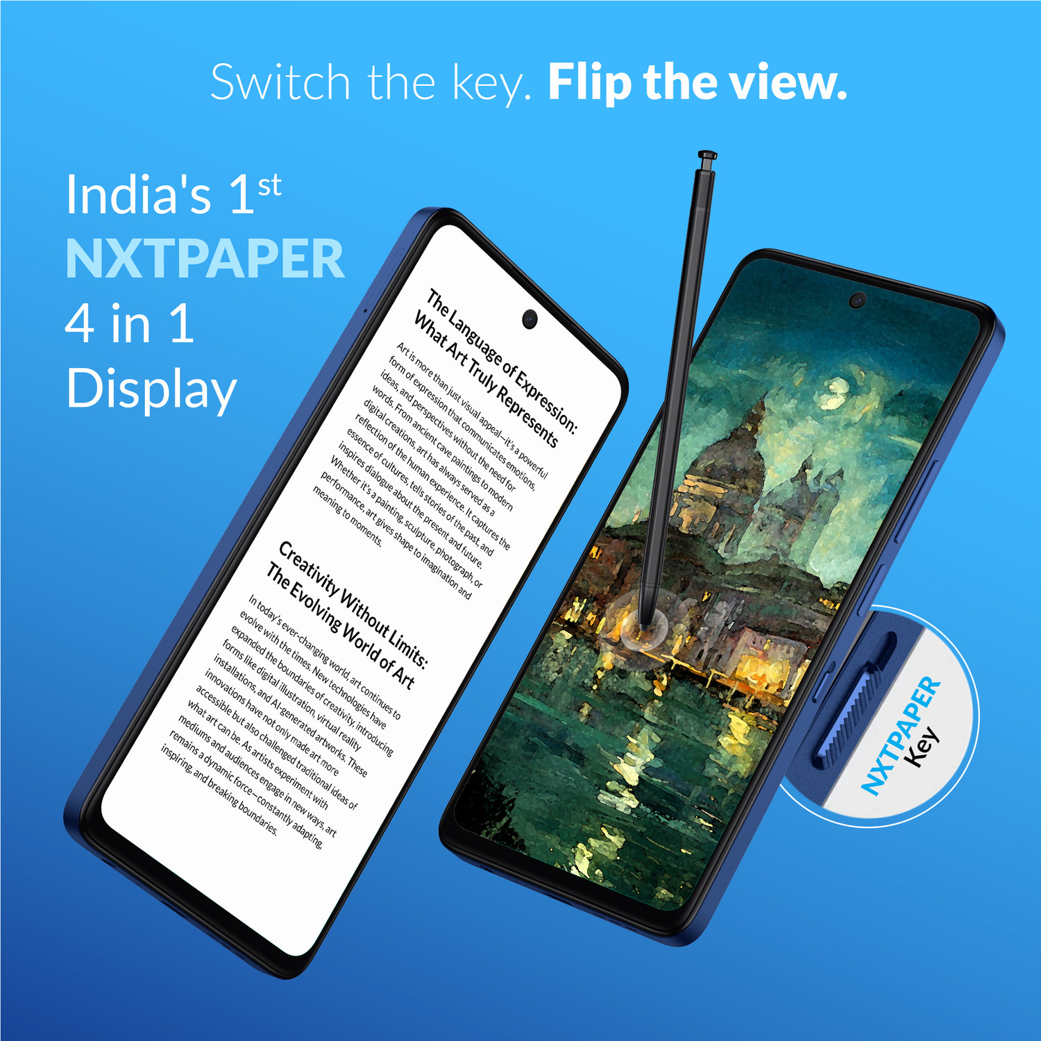 Image of Alcatel V3 Ultra 5G (Hyper Blue, 128 GB)