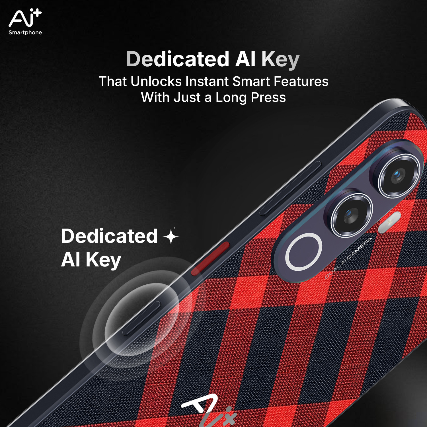 Image of Ai+ Nova 2 Neo 5G (rogue red, 128 GB)