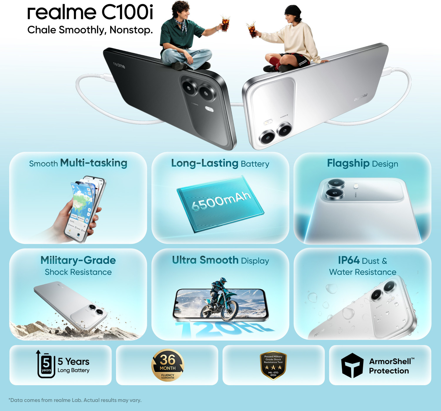 Image of realme C100i (Skyline Silver, 64 GB)