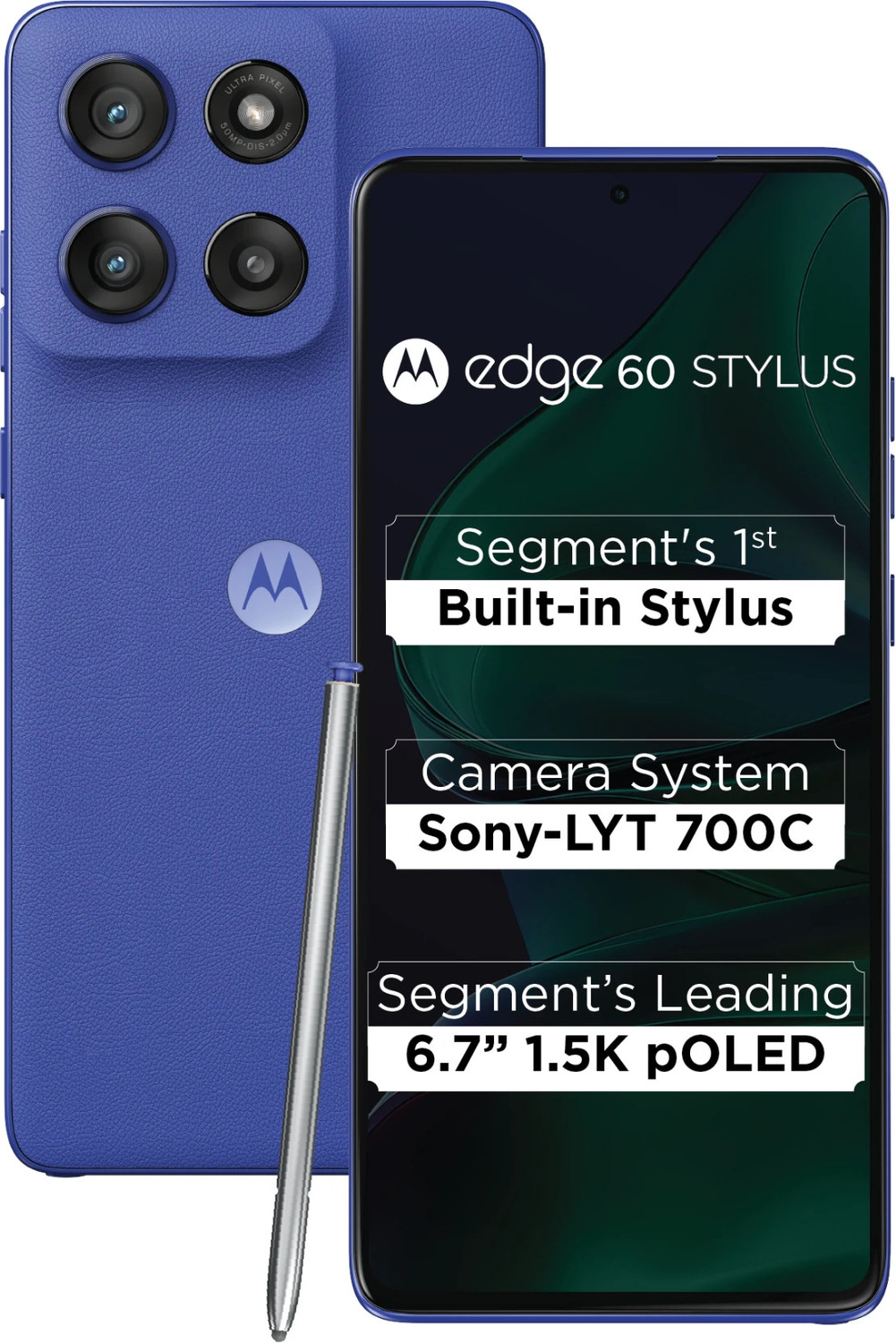 Image of MOTOROLA Edge 60 Stylus (PANTONE Surf the Web, 256 GB)