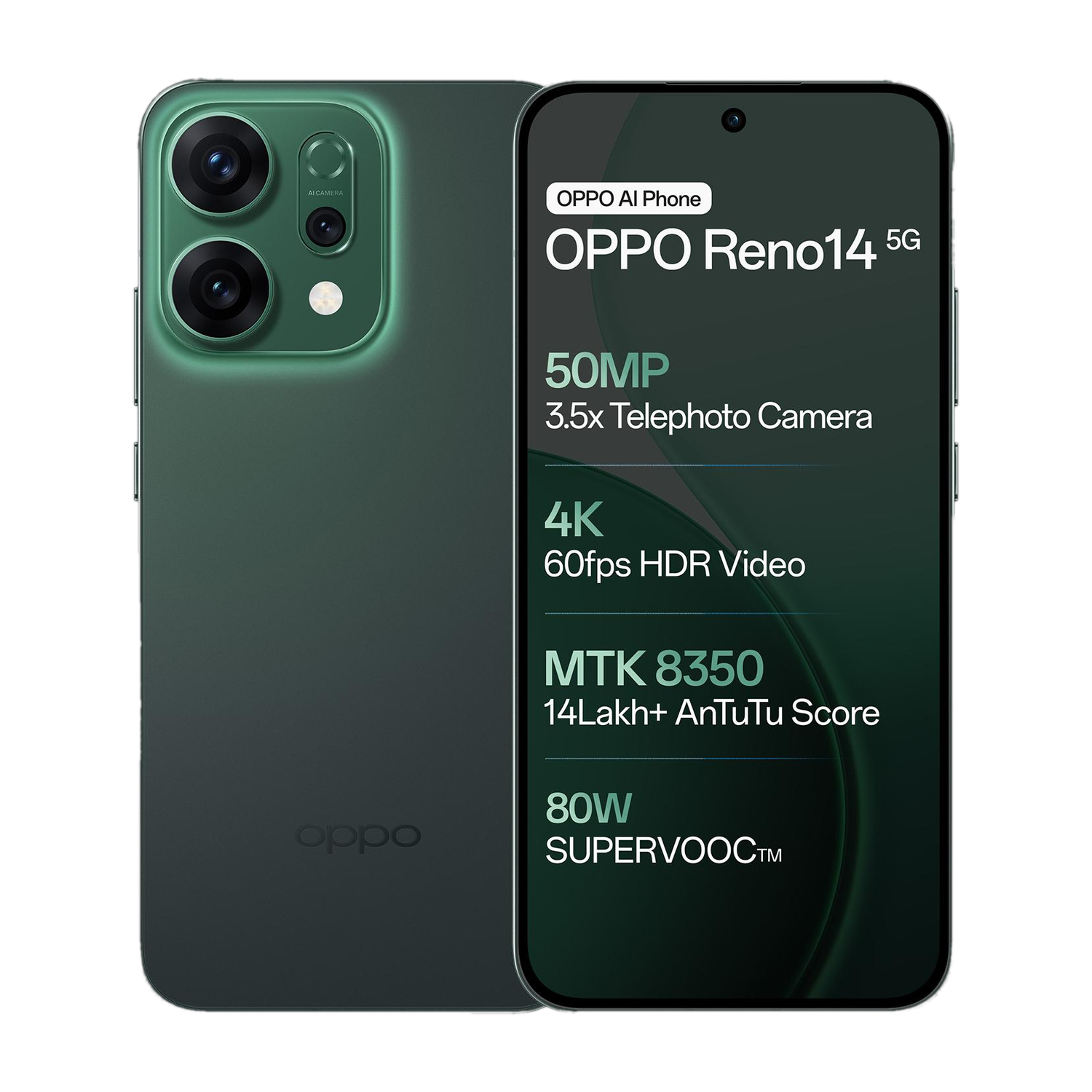 OPPO Reno14 5G Forest Green 256 GB