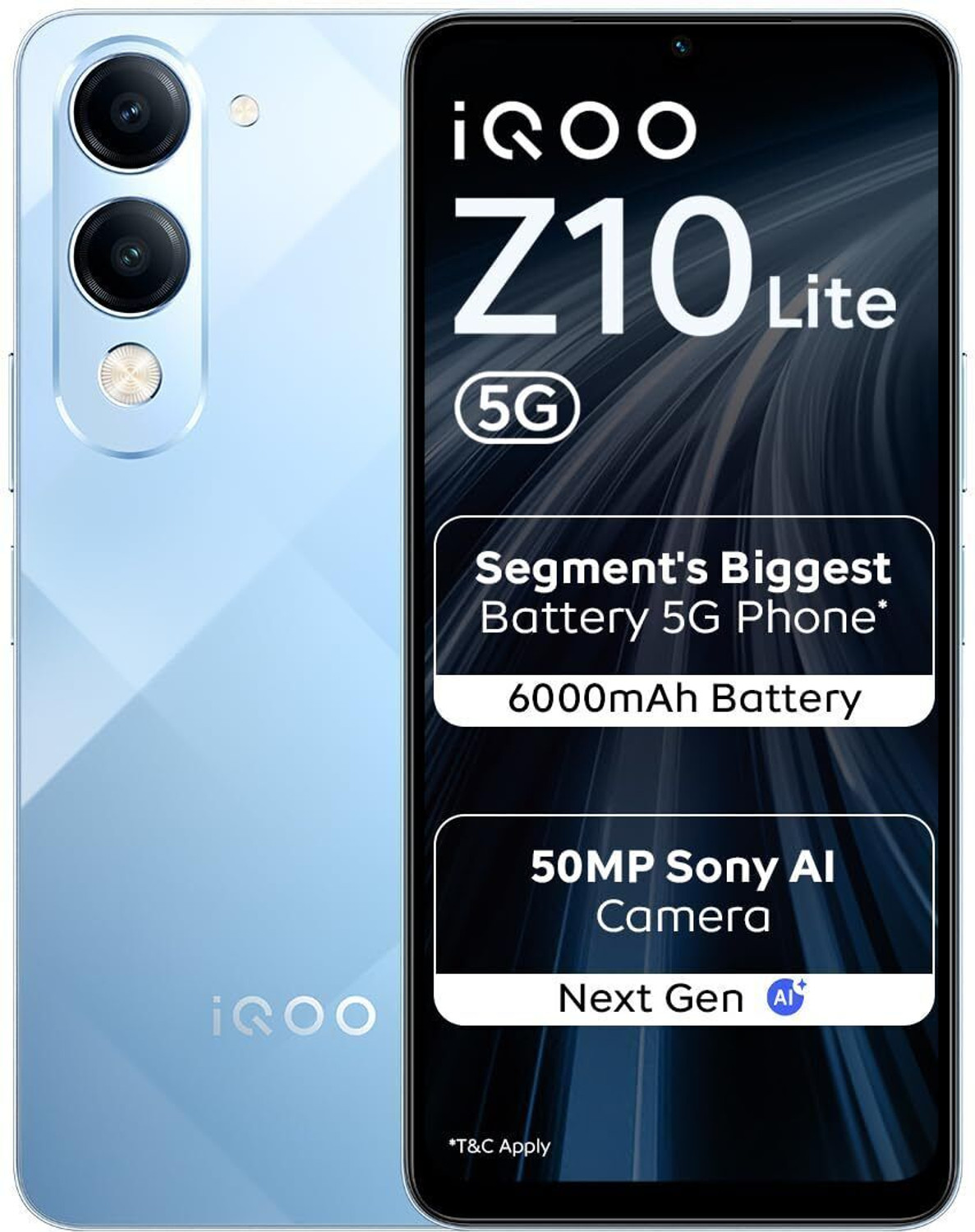 Image of IQOO Z10 Lite 5G (Titanium Blue, 64 GB)