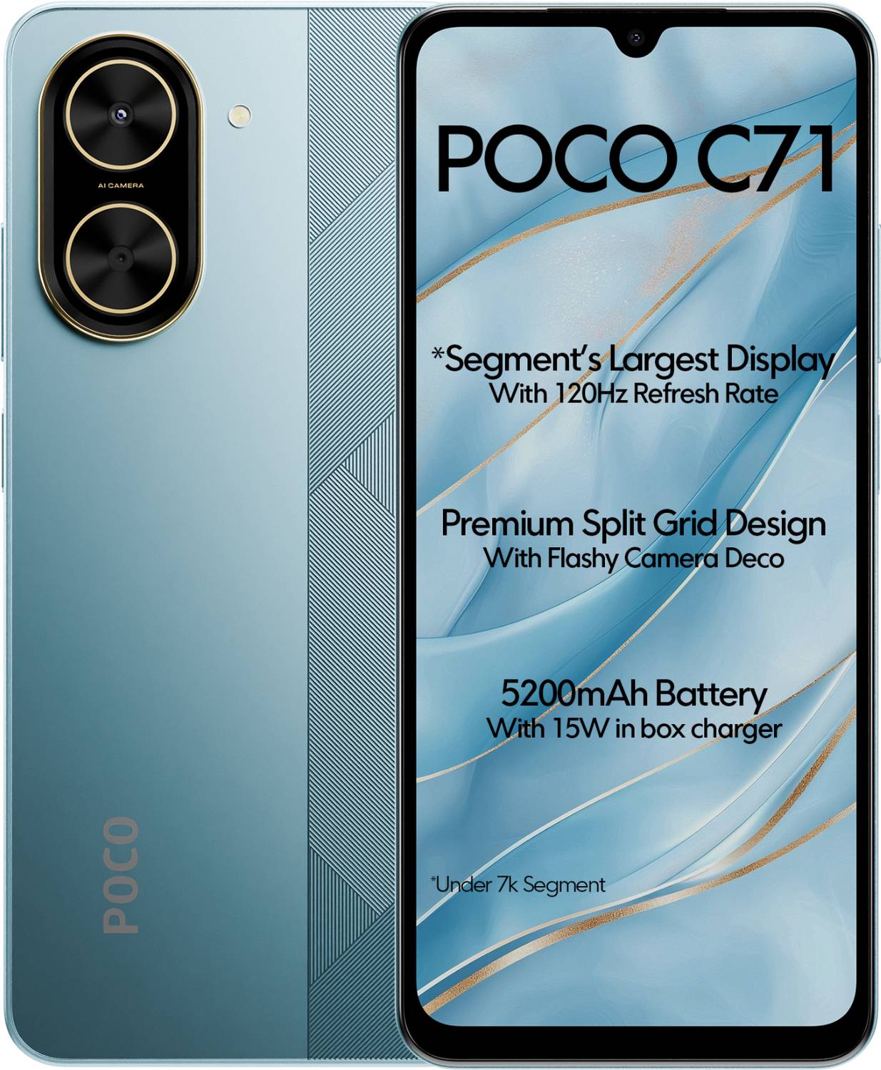 POCO C71 128GB Cool Blue - Image 2