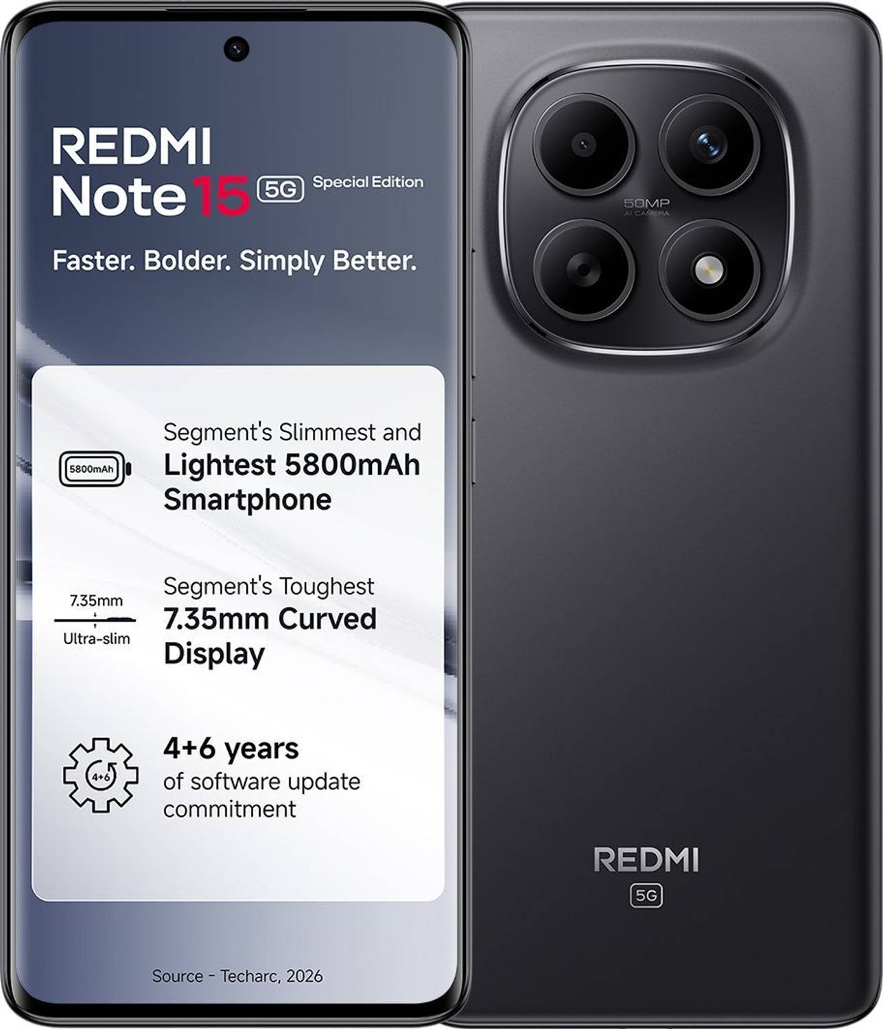 Redmi Note 15 SE 5G 128GB Carbon Black - Image 1