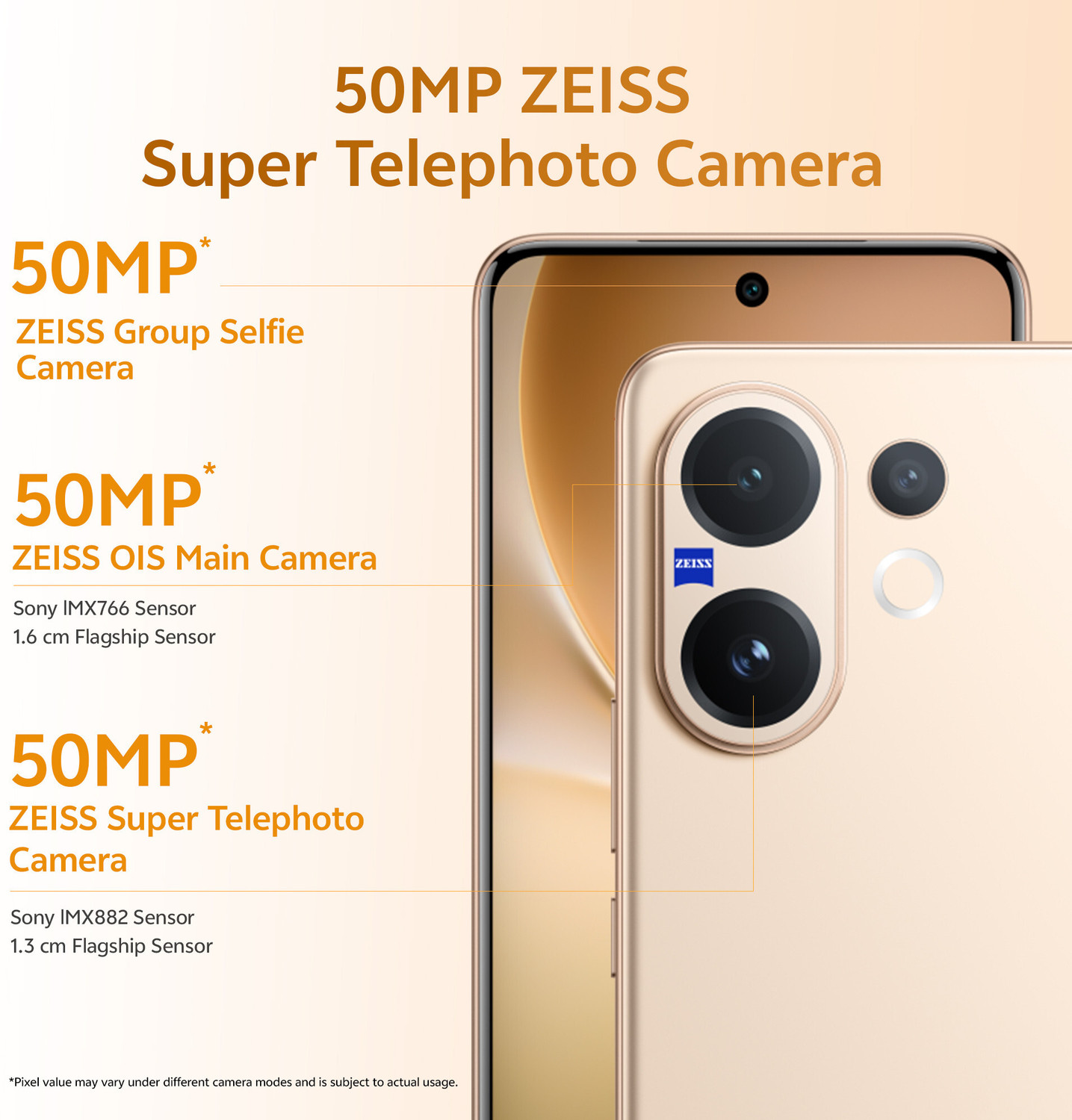 Image of vivo V60 5G (Auspicious Gold, 256 GB)