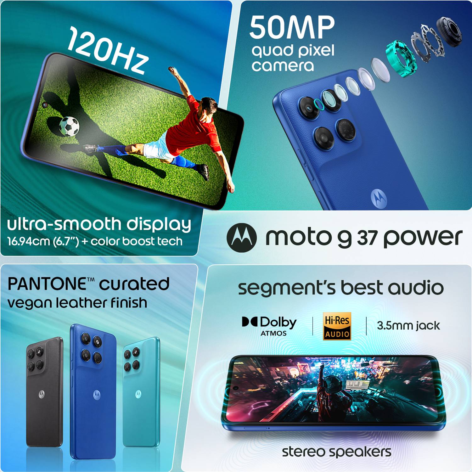 MOTOROLA g37 power 128GB Blue - Image 3