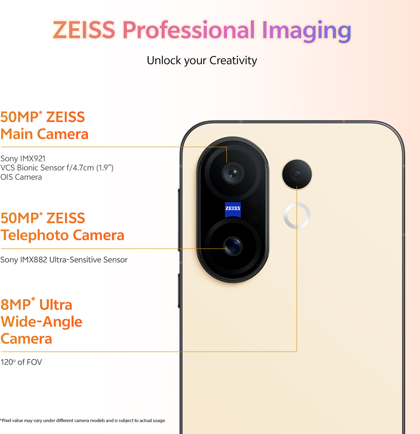 Image of vivo X200 FE (Amber Yellow, 512 GB)