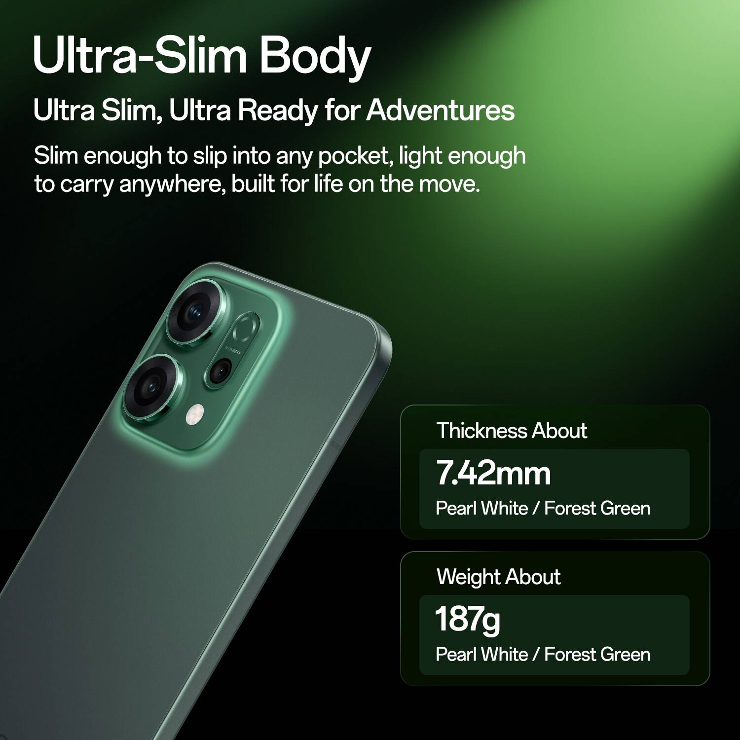 OPPO Reno14 5G 256GB Forest Green - Image 2