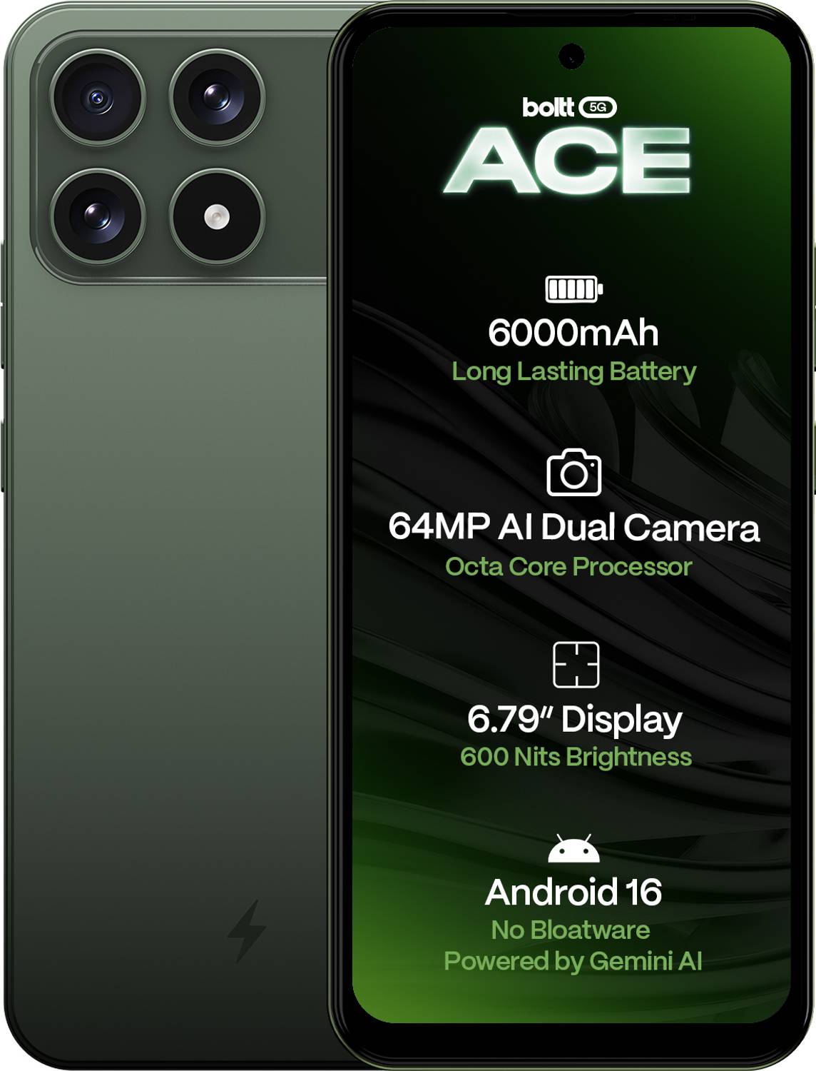 BOLTT ACE 5G 64GB Forest Green - Image 1