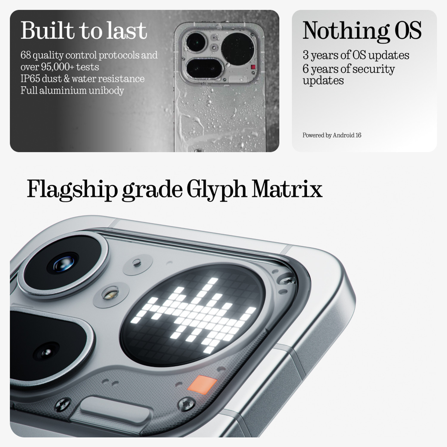 Image of Nothing Phone (4a) Pro (Silver, 128 GB)