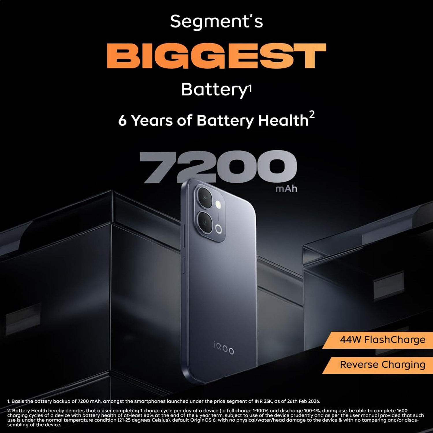 Image of IQOO Z11x 5G (Titan Black, 256 GB)
