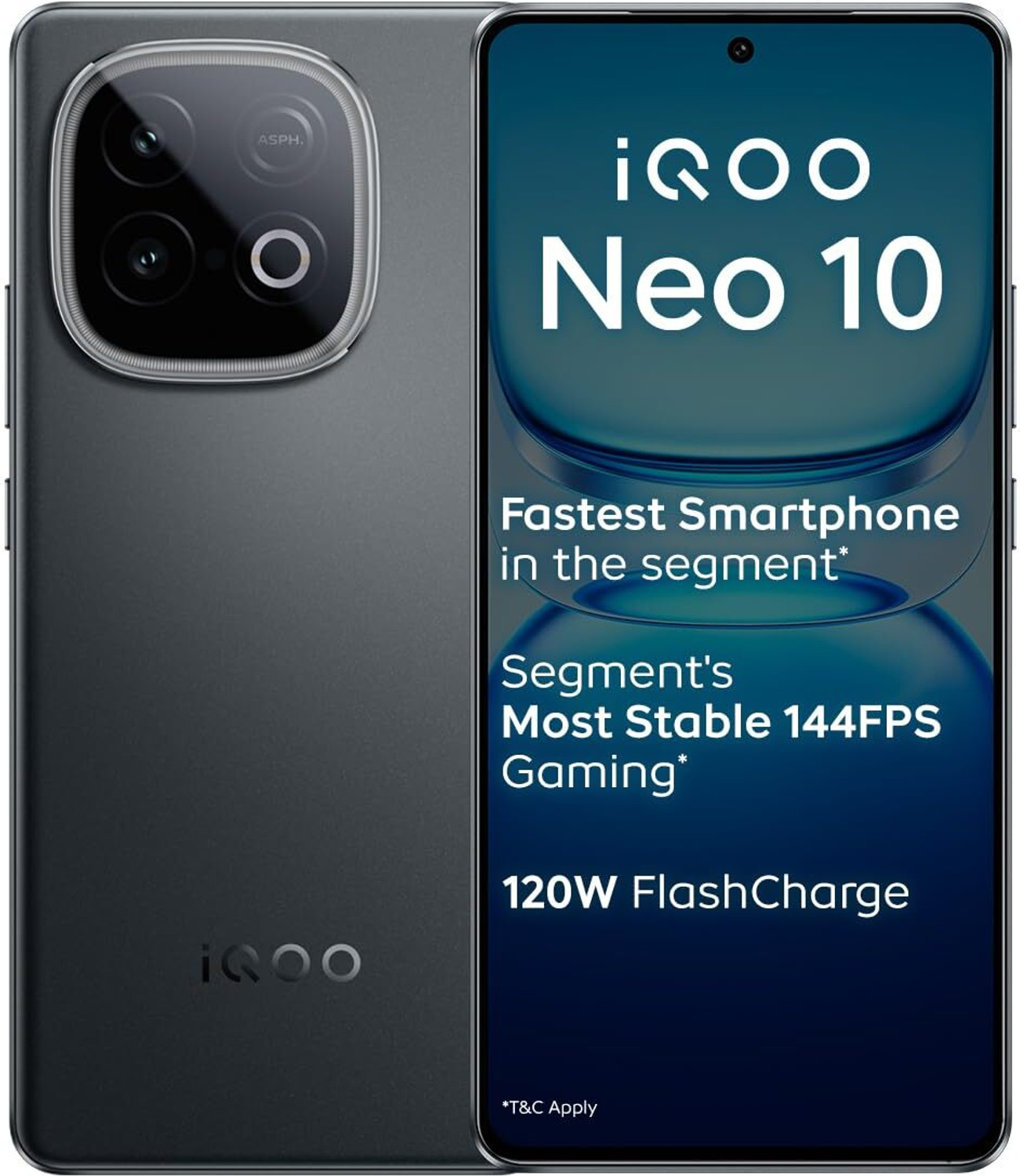 Image of IQOO Neo 10 (Asphalt Black, 256 GB)