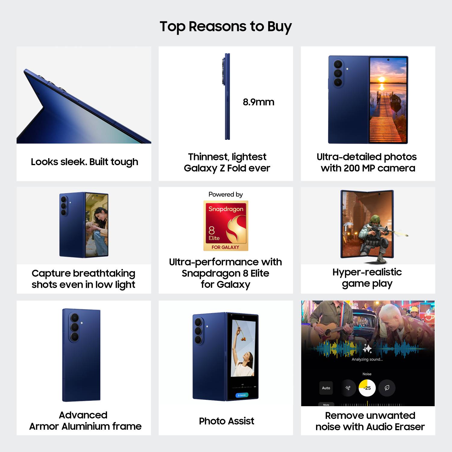 Samsung Galaxy Z Fold7 5G 256GB Blue - Image 2