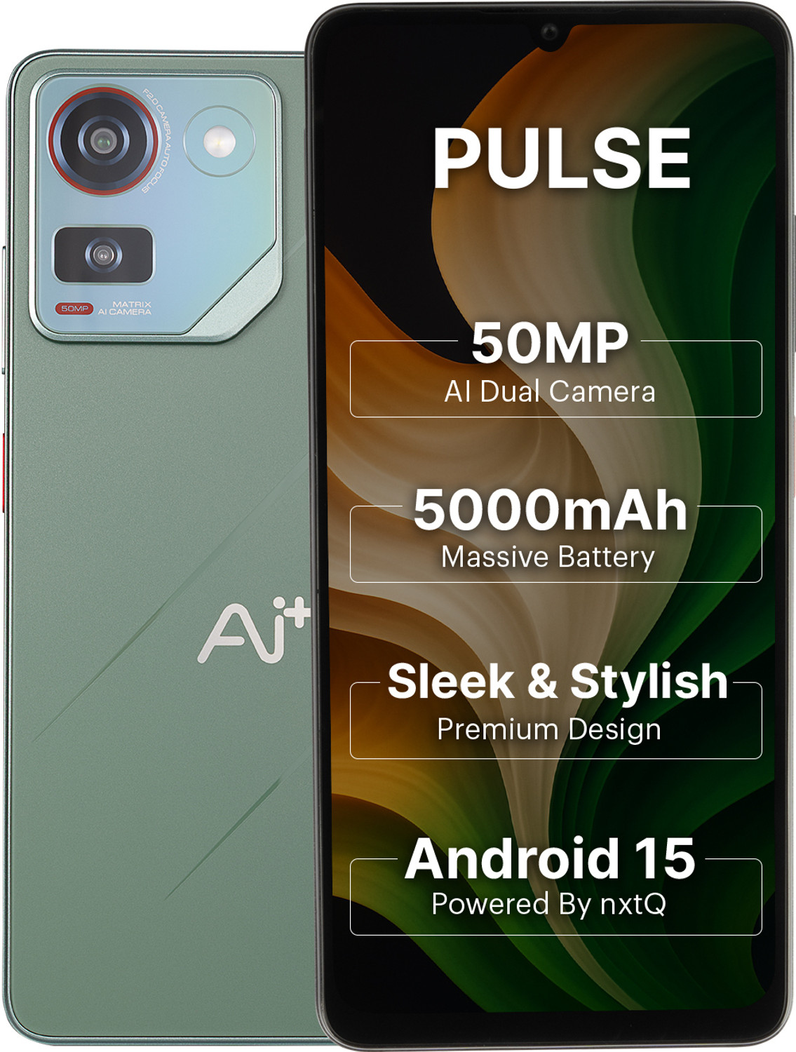 Image of Ai+ Pulse 1 (Green, 64 GB)