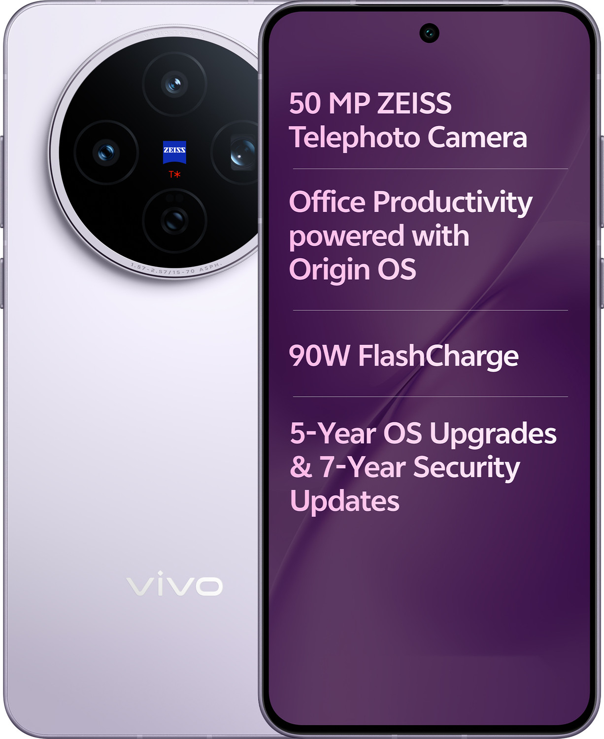 Image of vivo X200T (Seaside Lilac, 256 GB)