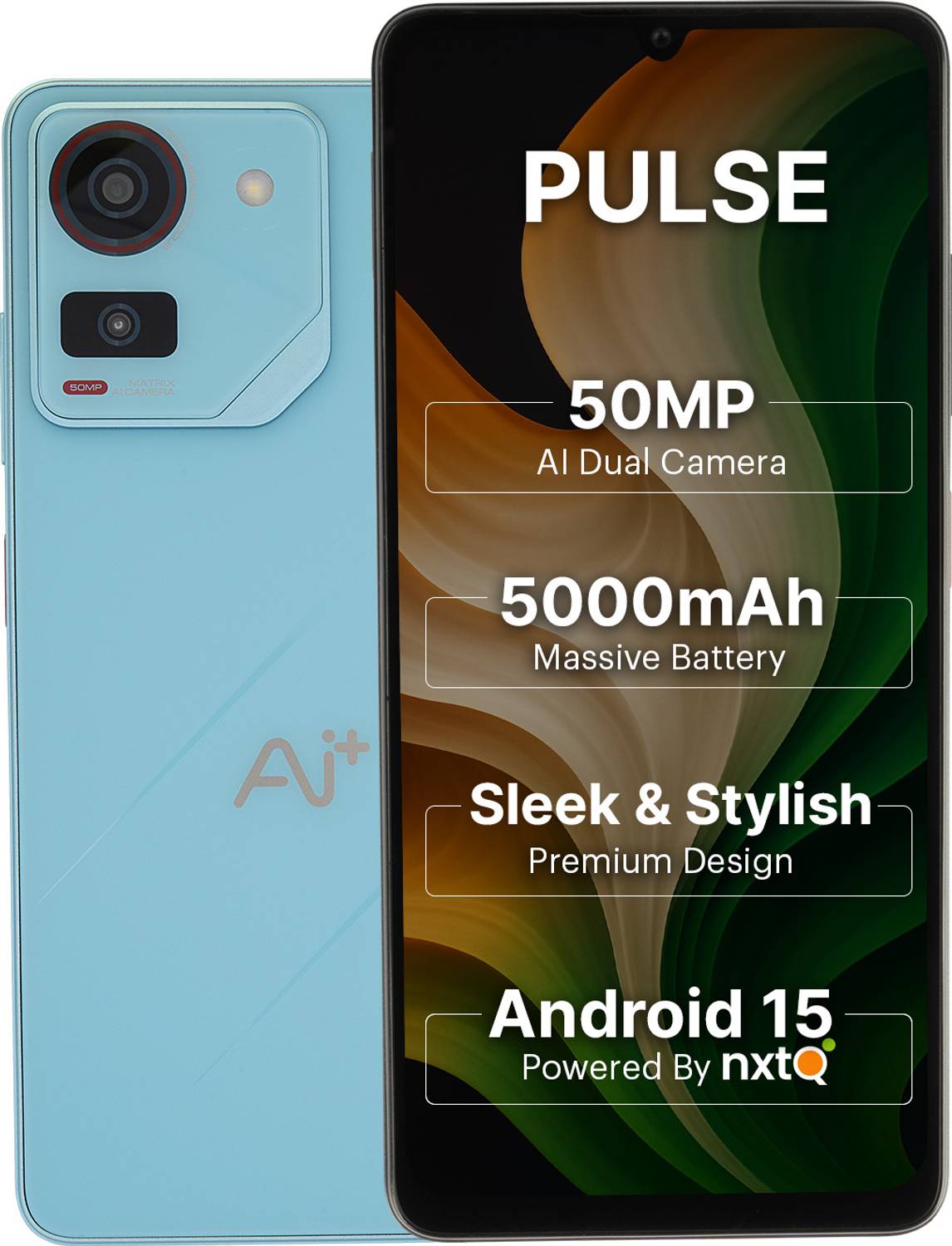 Ai+ Pulse 1 (Blue, 128 GB) (6 GB RAM)