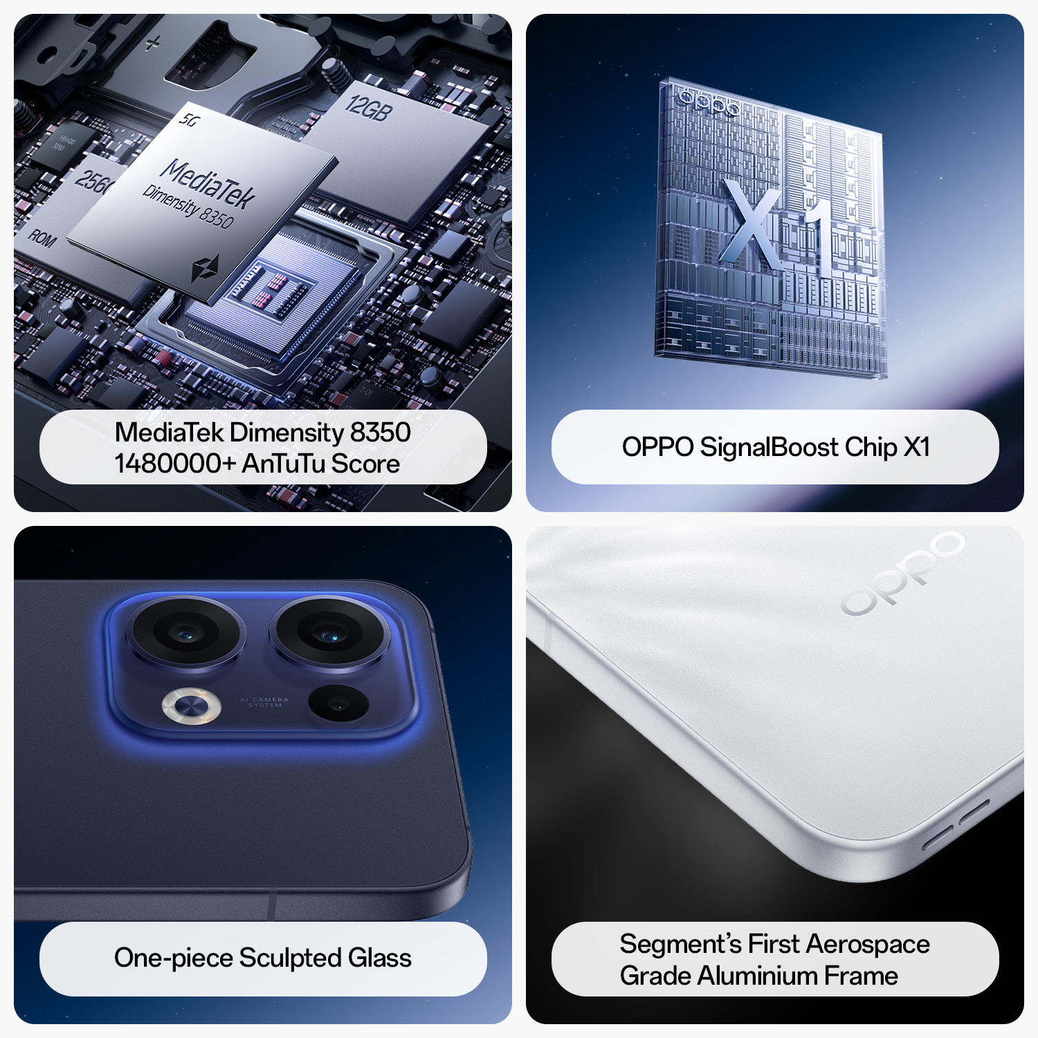 Image of OPPO Reno13 5G (Blue, 128 GB)