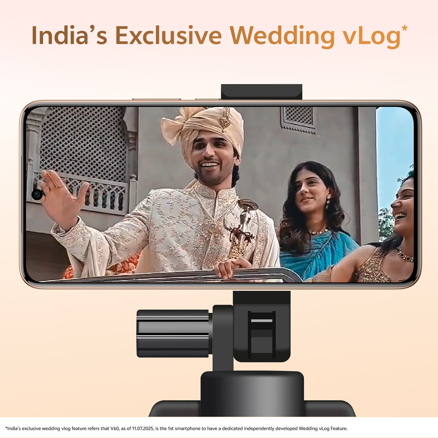 Image of vivo V60 5G (Auspicious Gold, 256 GB)