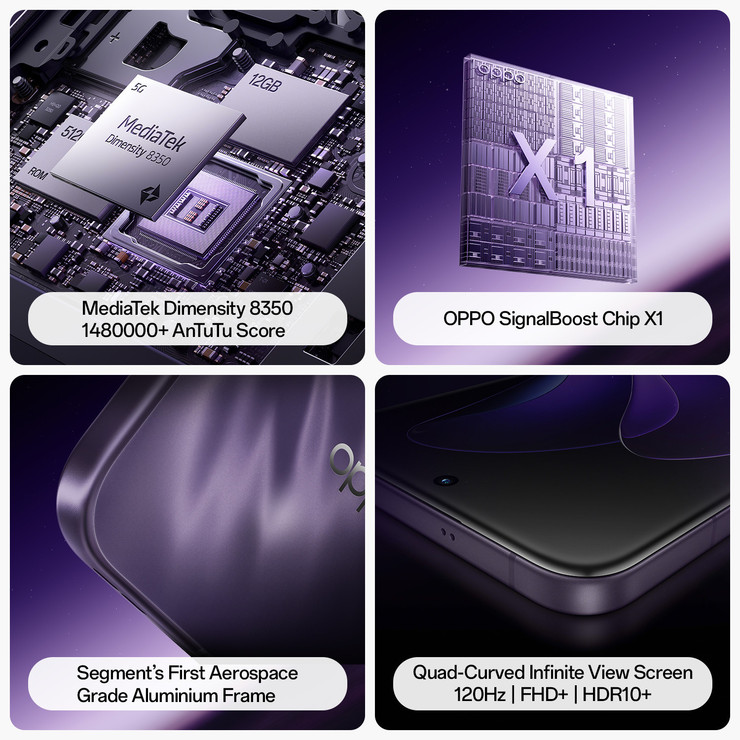 Image of OPPO Reno13 Pro 5G (Graphite Grey, 256 GB)
