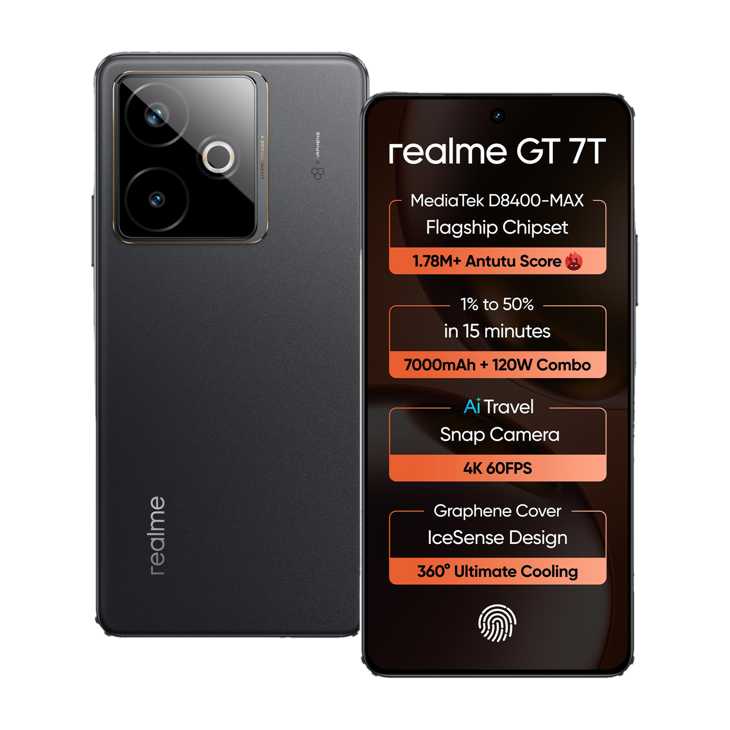 realme GT 7T (IceSense Black, 512 GB)