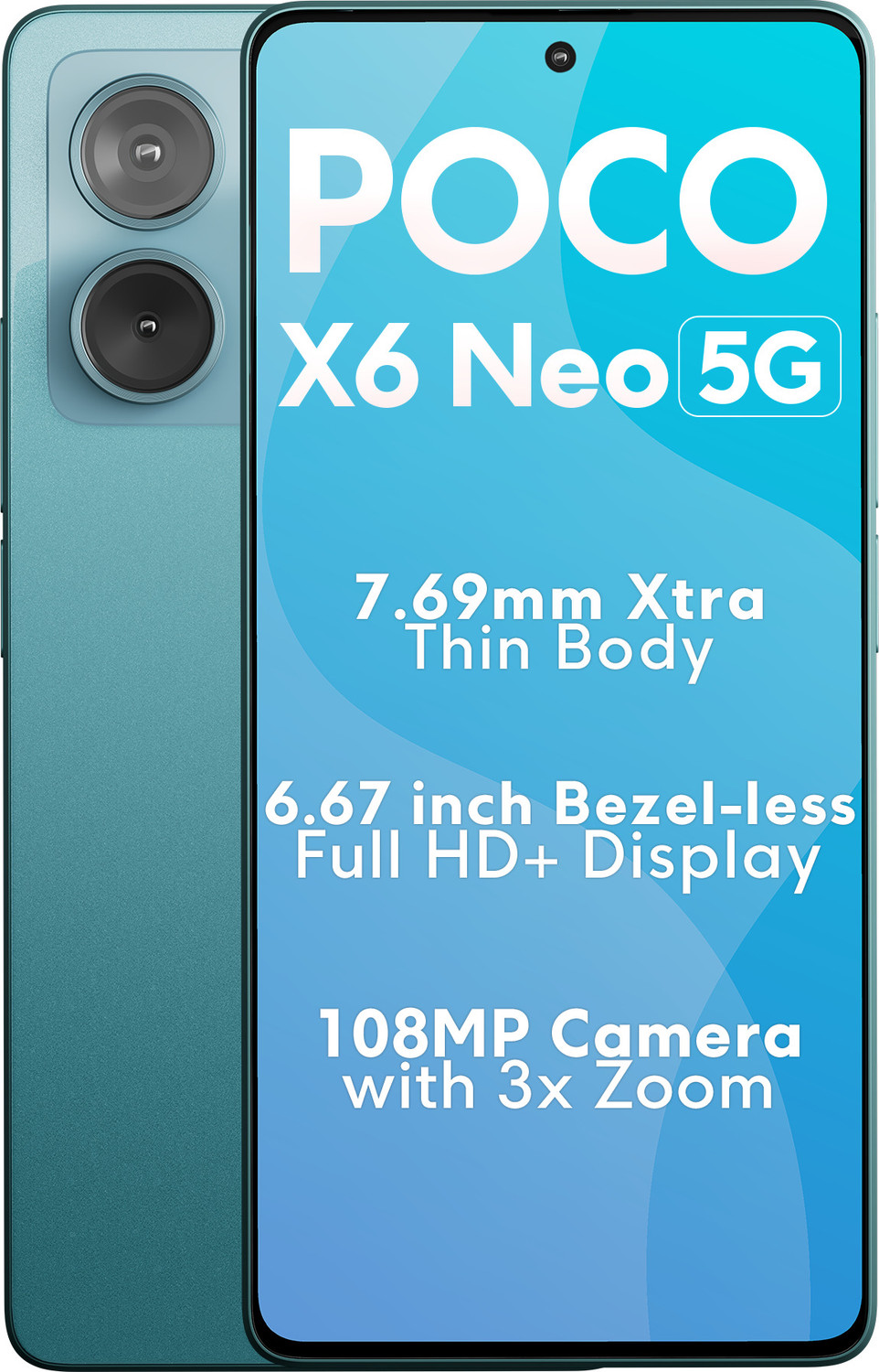 Image of POCO X6 Neo 5G (Horizon Blue, 128 GB)