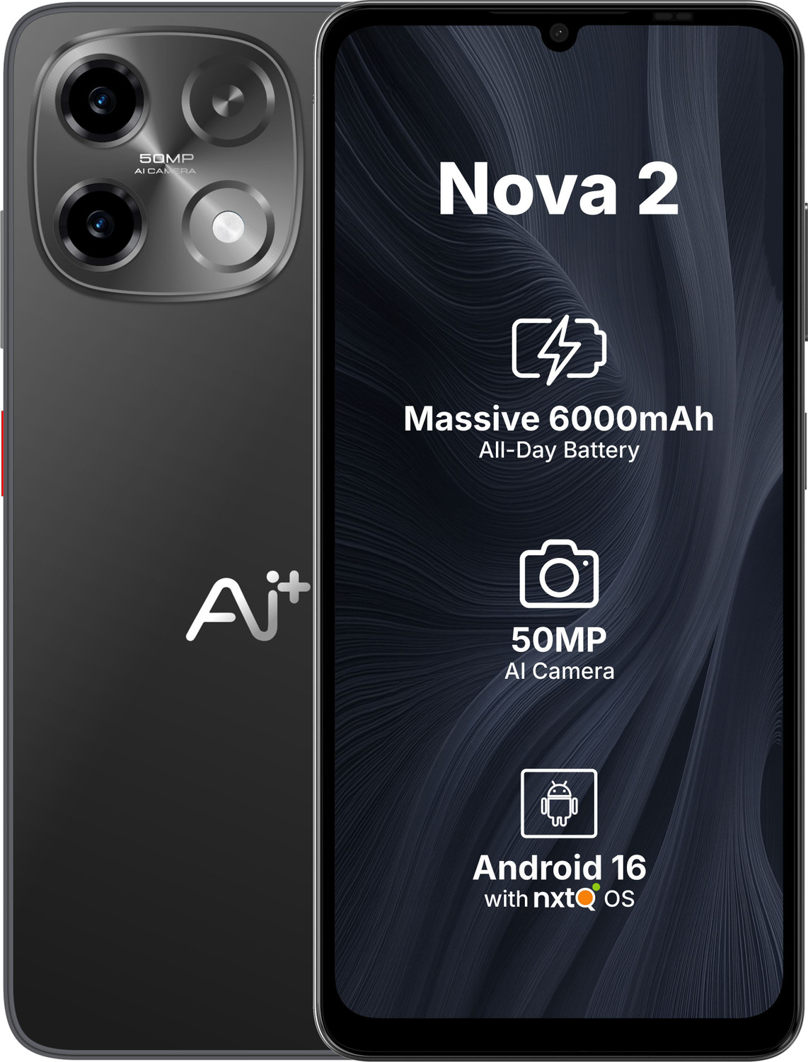 Image of Ai+ Nova 2 5G (Black, 128 GB)