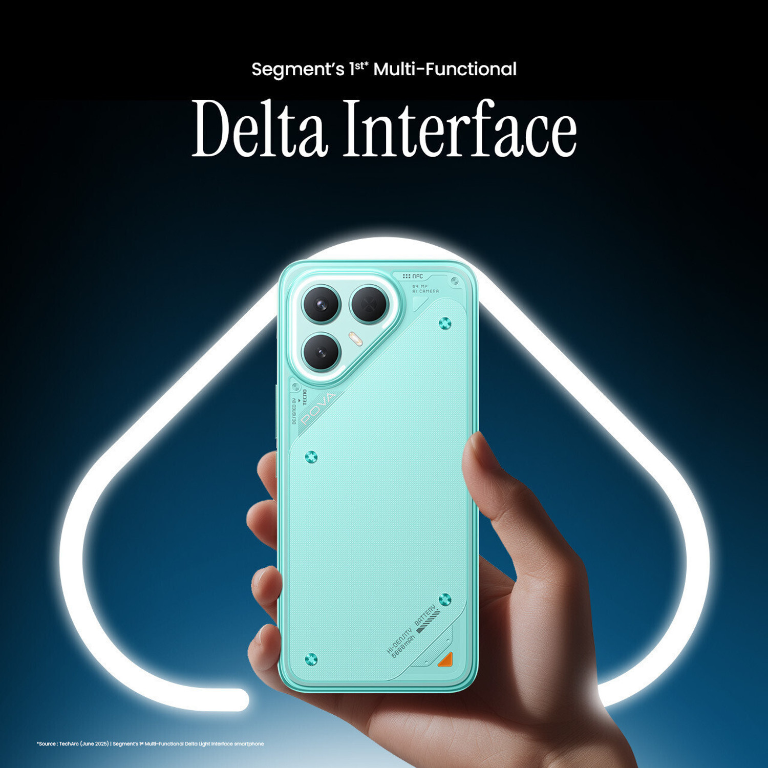 Image of Tecno Pova 7 Pro 5G (Neon Cyan, 128 GB)