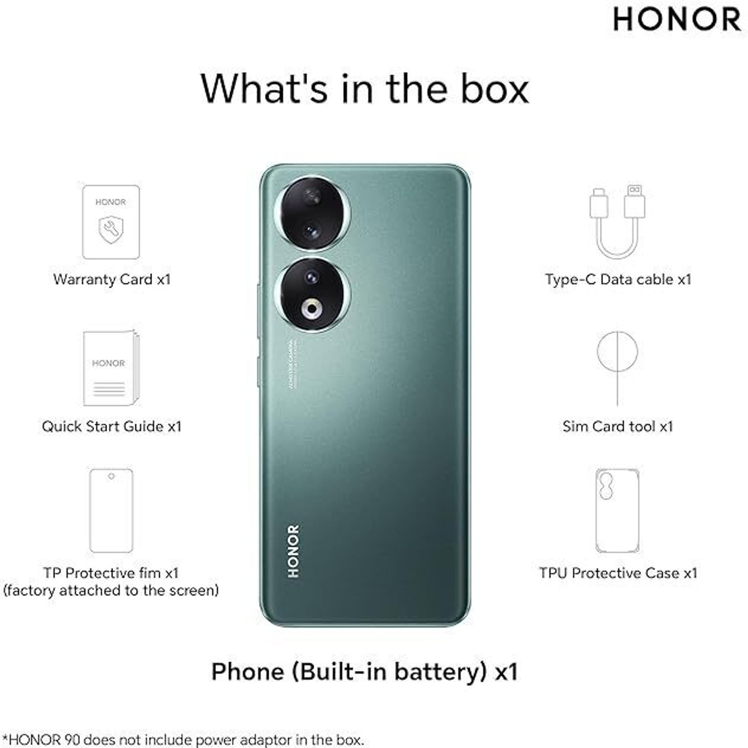 Image of Honor 90 5G (Emerald Green, 256 GB)