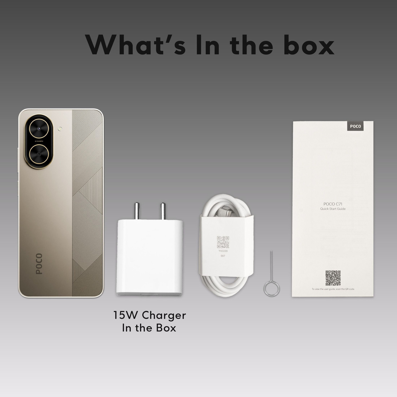 Image of POCO C71 - Locked with Airtel Prepaid (Desert Gold, 64 GB)