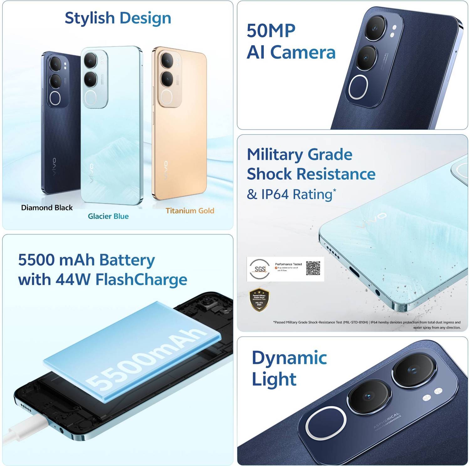 vivo Y29 5G 128GB Diamond Black - Image 4