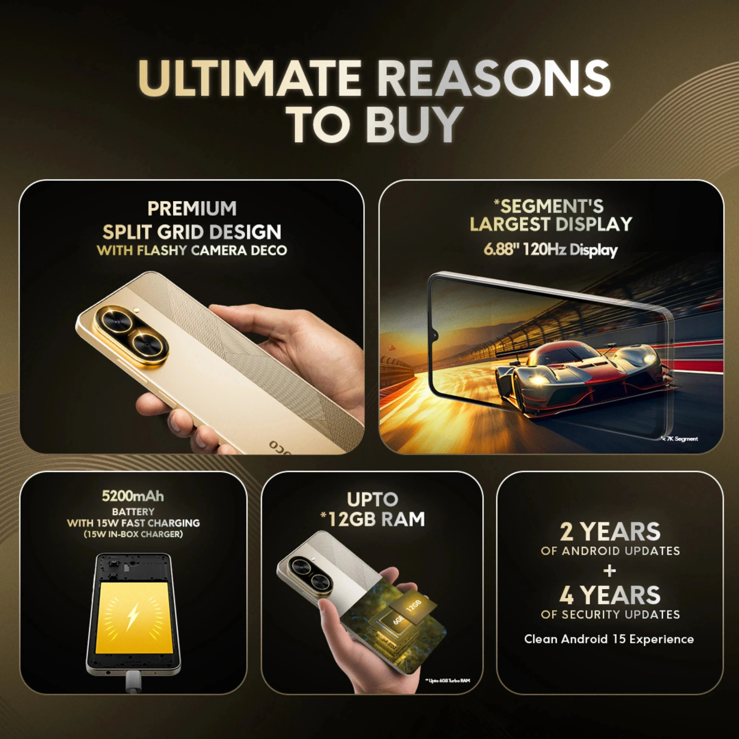 Image of POCO C71 (Desert Gold, 64 GB)