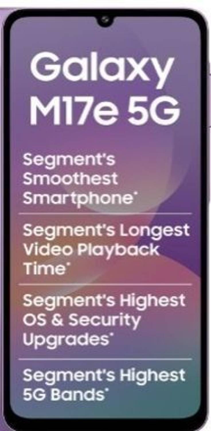 Samsung Galaxy M17e (Vibe Violet, 128 GB) (4 GB RAM)